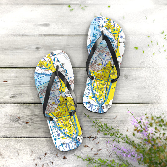 Aeronautical Chart Flip-Flops (SLC Flyway Chart)