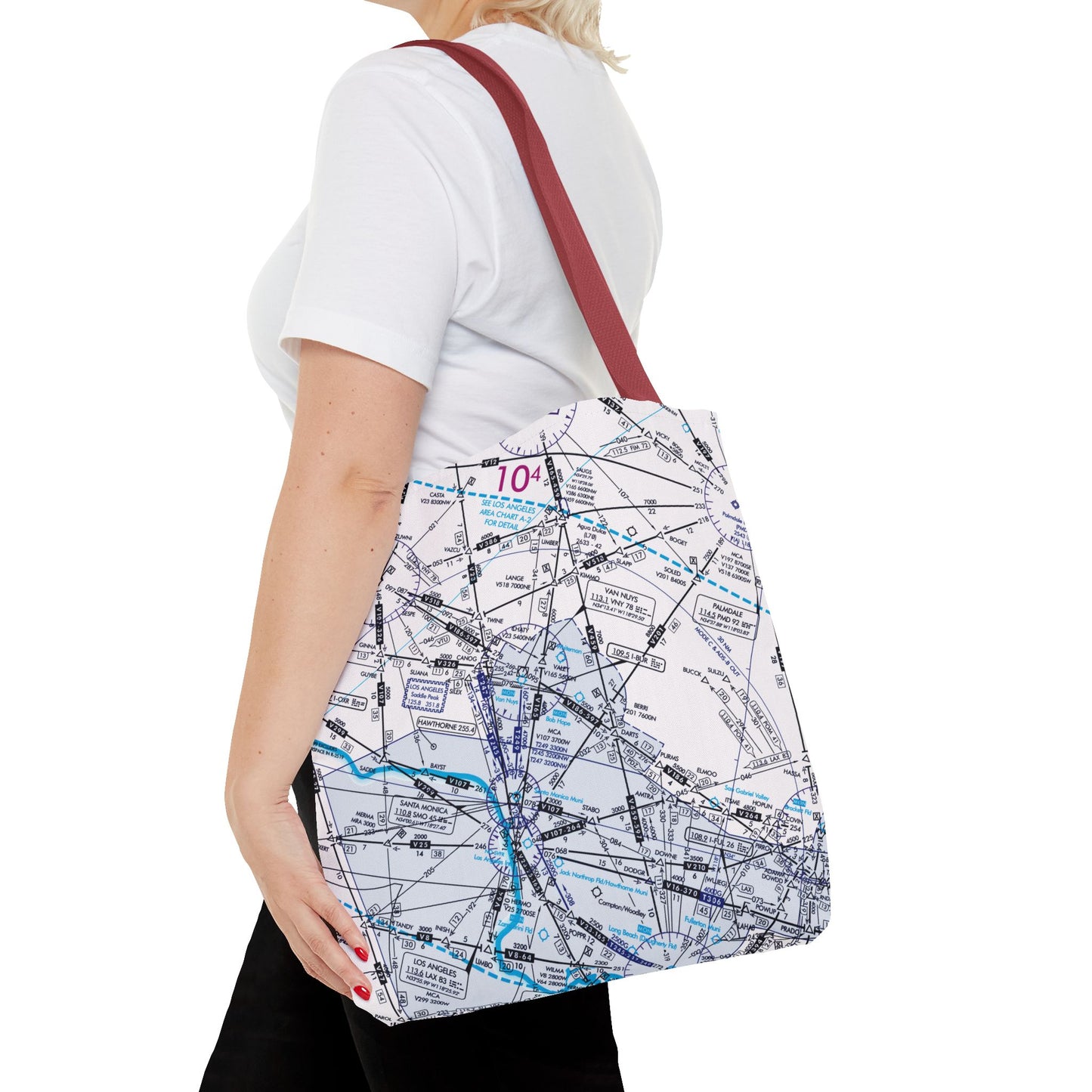 Enroute Low Altitude Chart tote bag (ELUS3/white)