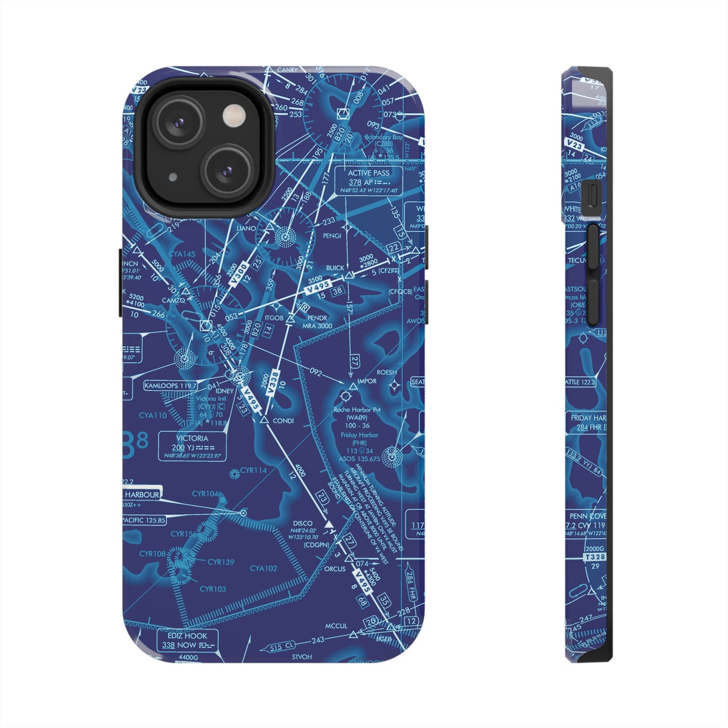 Enroute Low Altitude Chart tough phone cases (ELUS1/blue)
