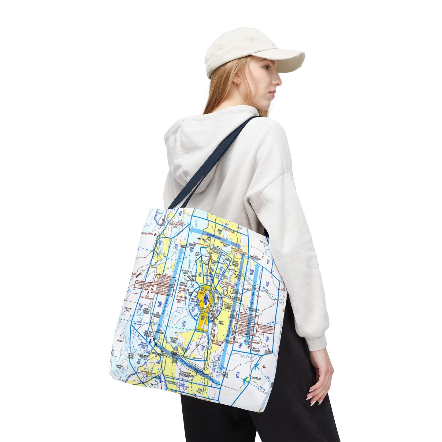 Seattle Flyway Chart tote bag