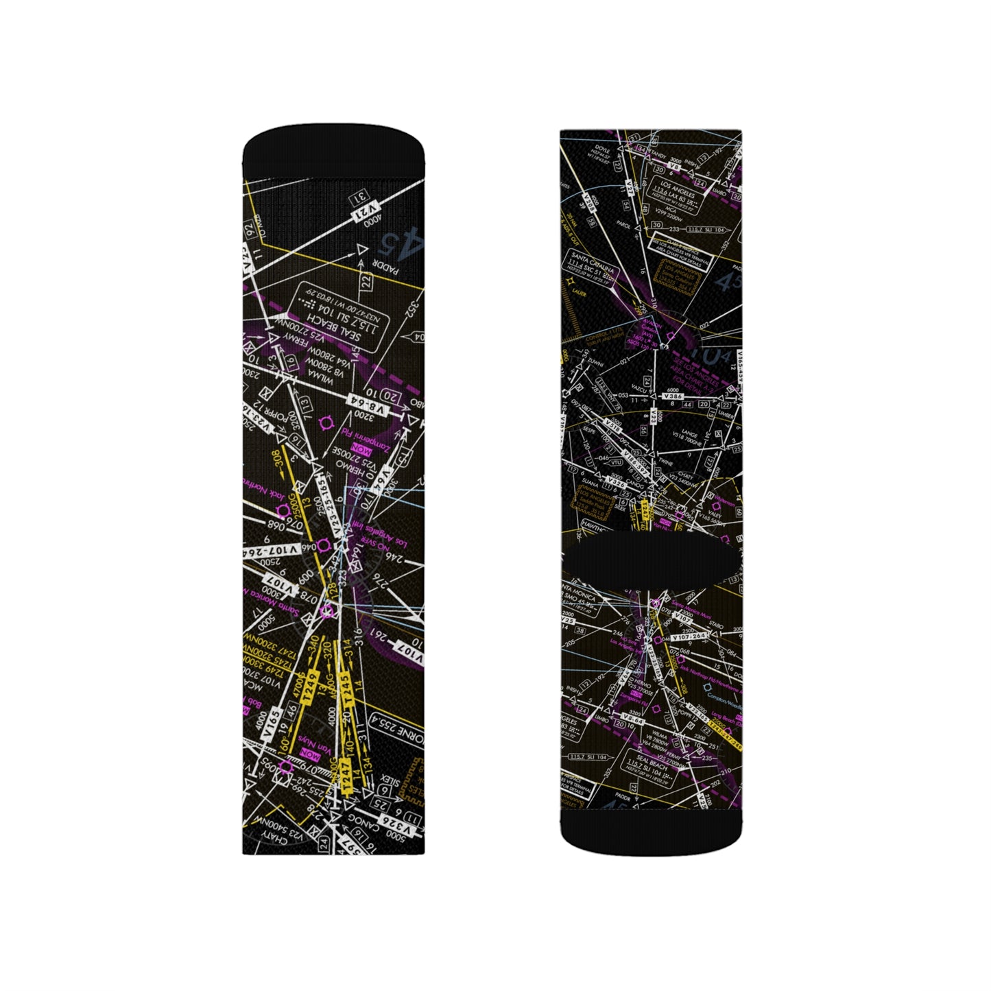 Aeronautical Chart socks (ELUS3/invert)