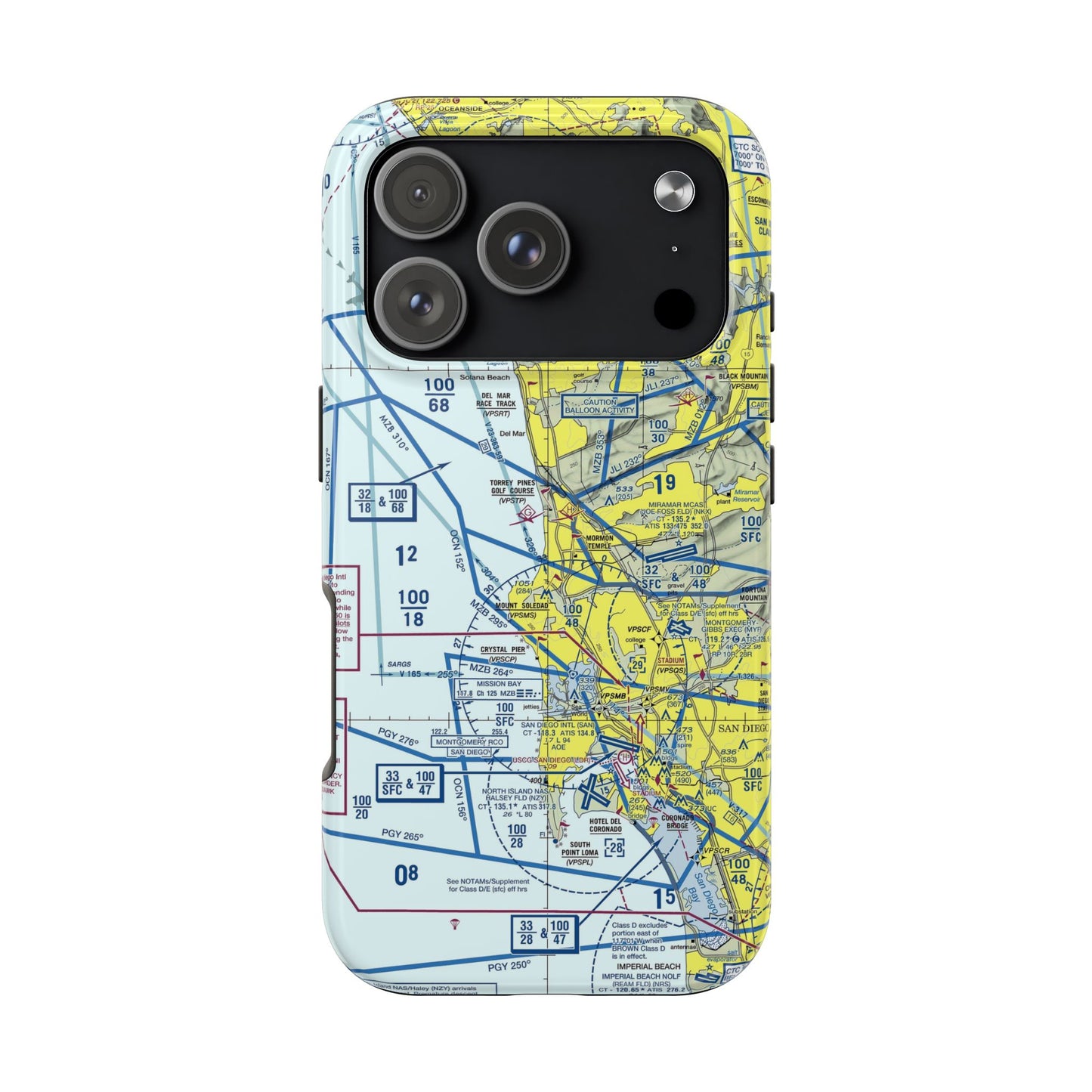 San Diego TAC Chart tough phone cases