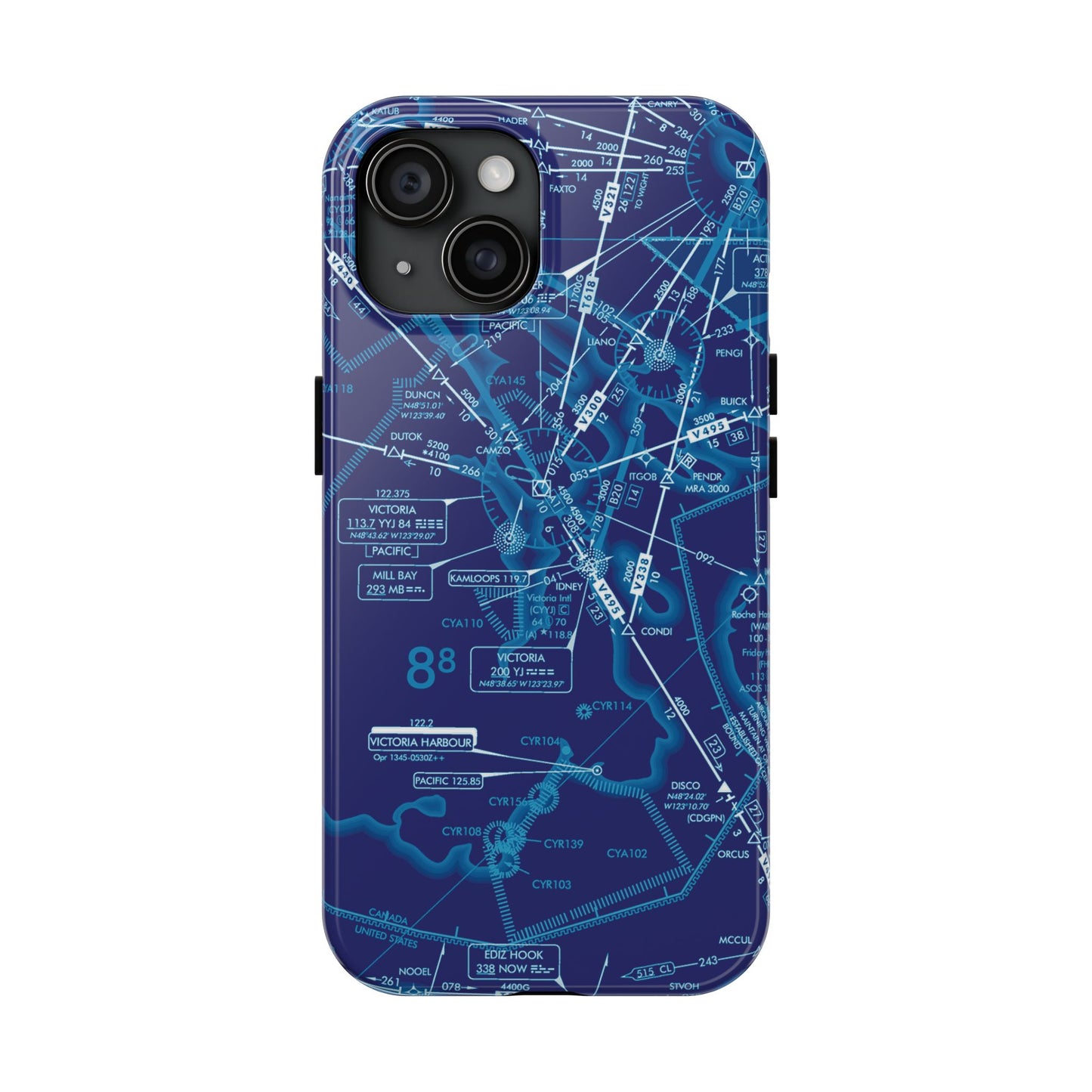 Enroute Low Altitude Chart tough phone cases (ELUS1/blue)