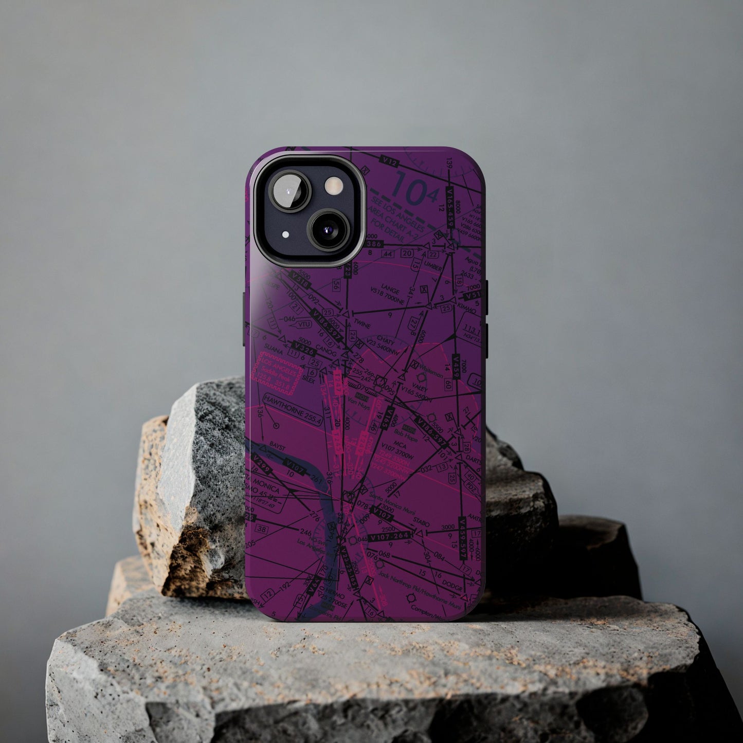 Enroute Low Altitude Chart tough phone cases (ELUS3/purple)
