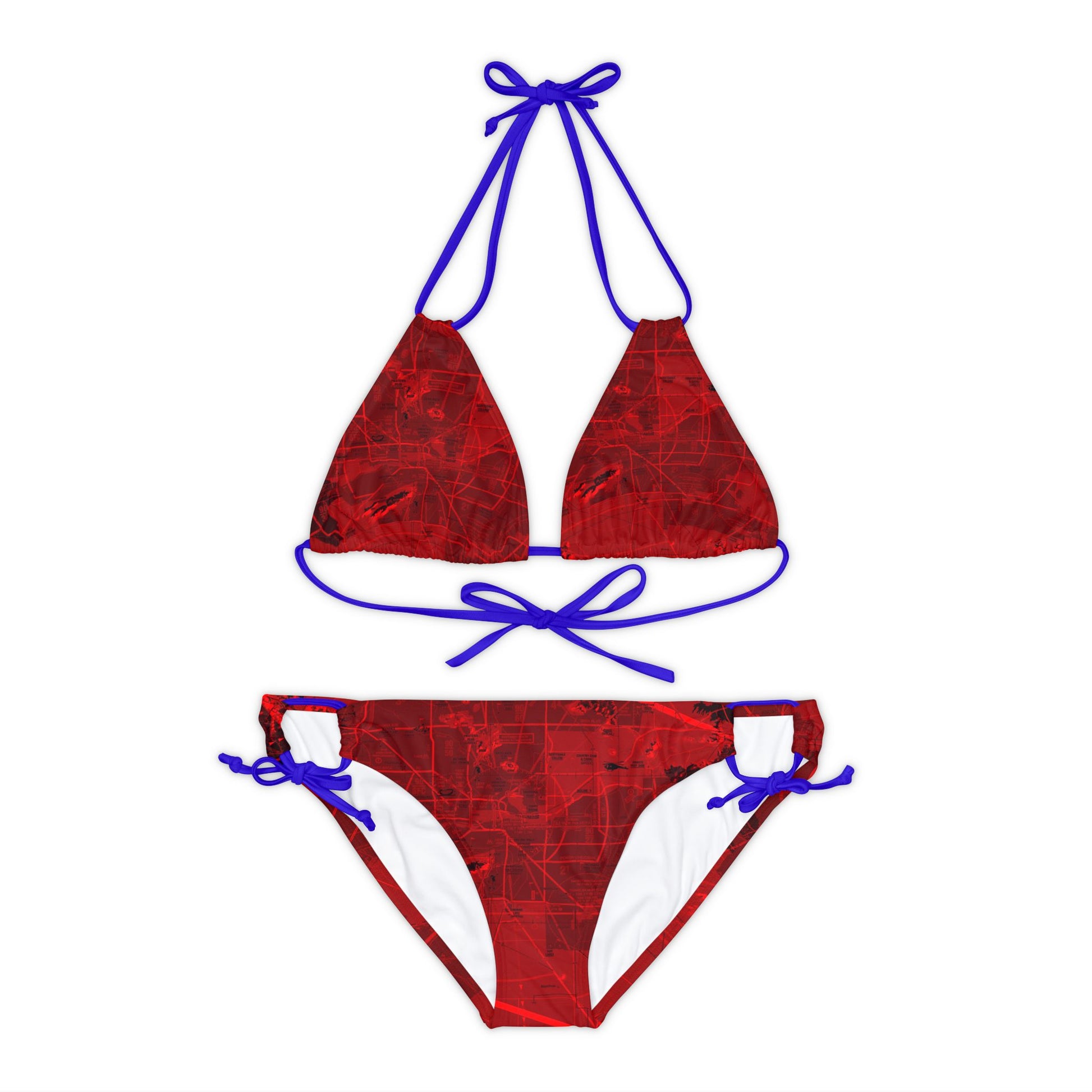 Phoenix TAC Chart strappy bikini set (red)