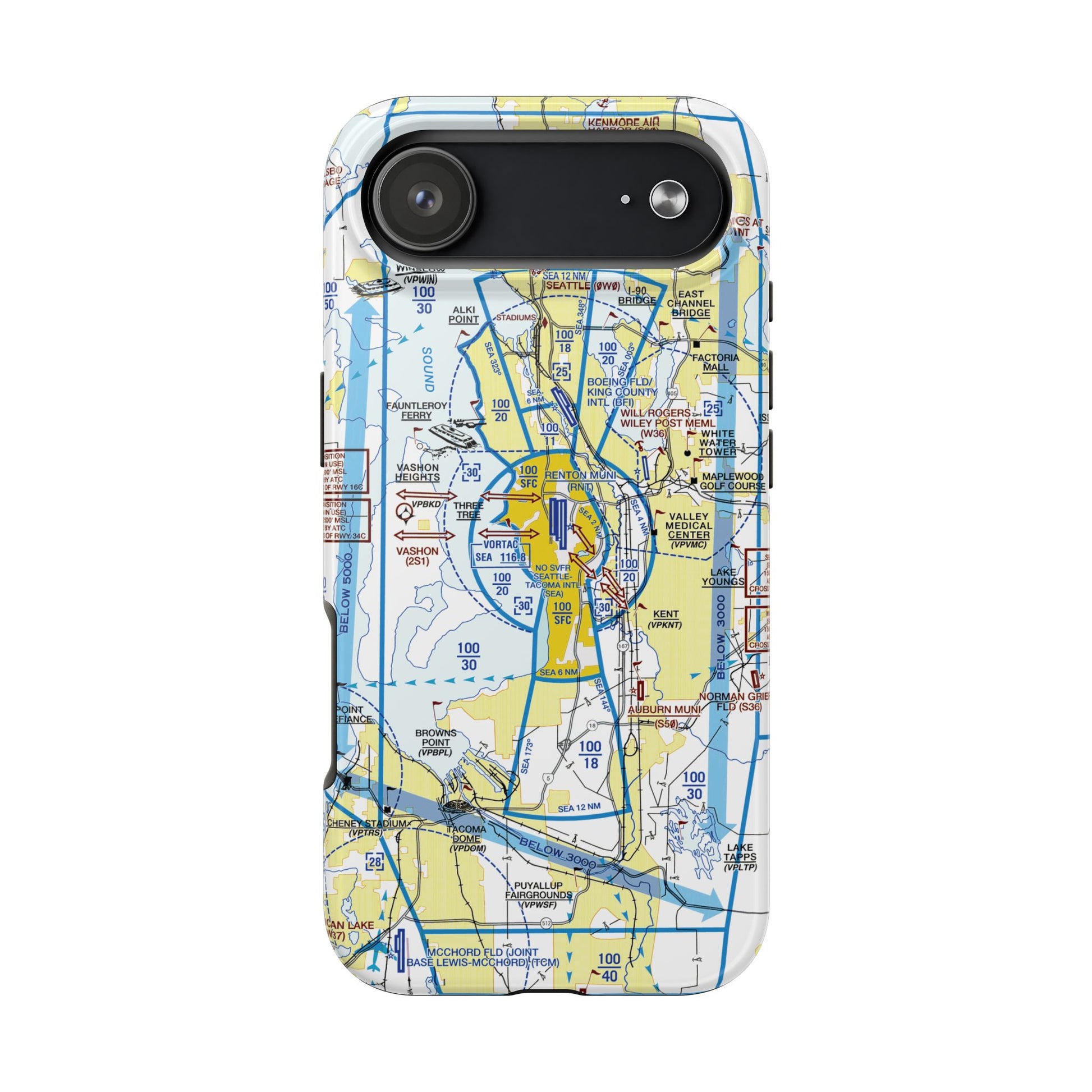 Seattle Flyway Chart tough phone cases