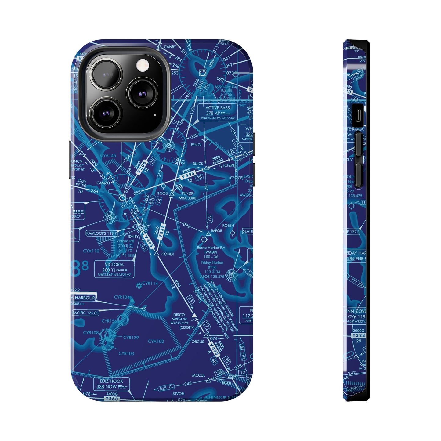 Enroute Low Altitude Chart tough phone cases (ELUS1/blue)