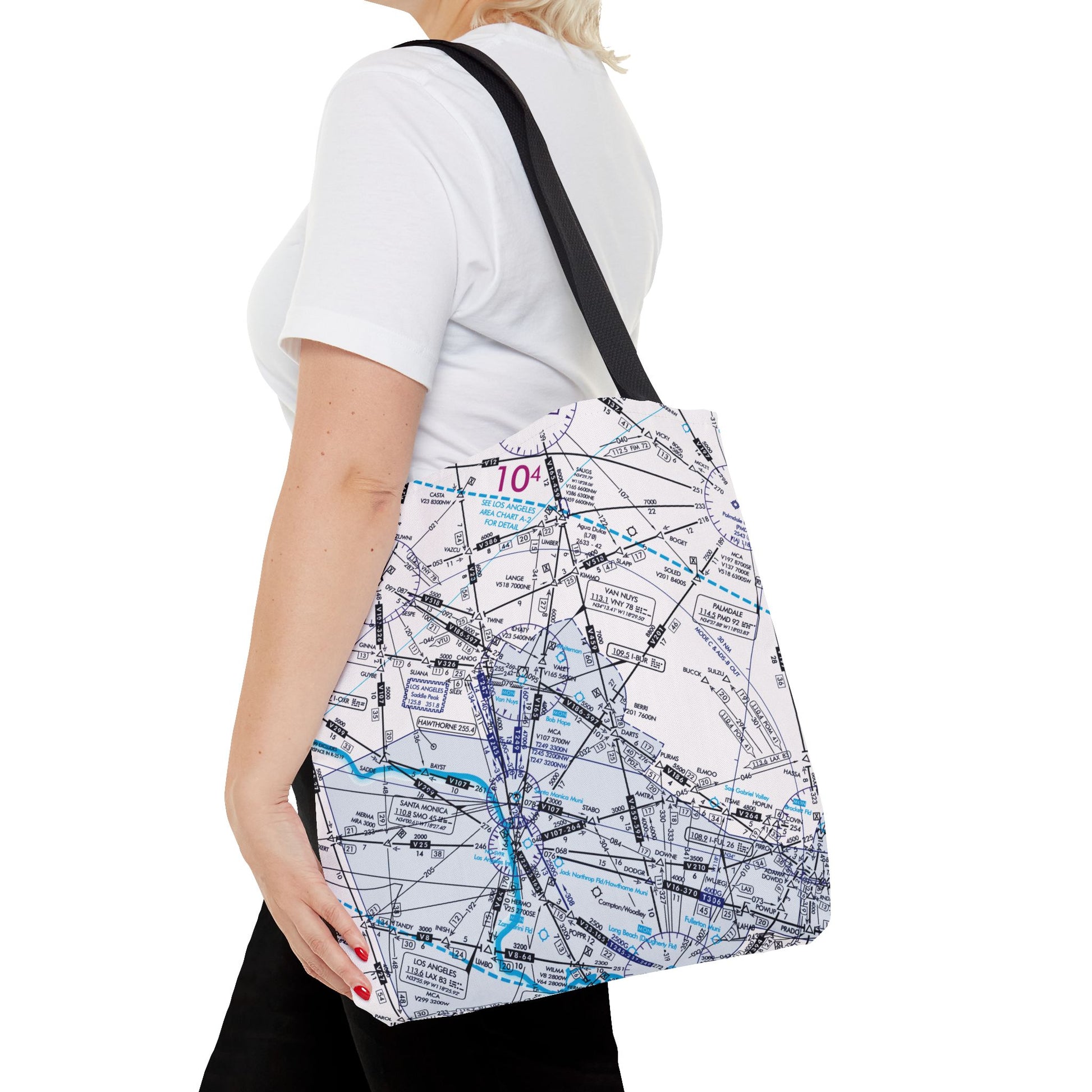 Enroute Low Altitude Chart tote bag (ELUS3/white)