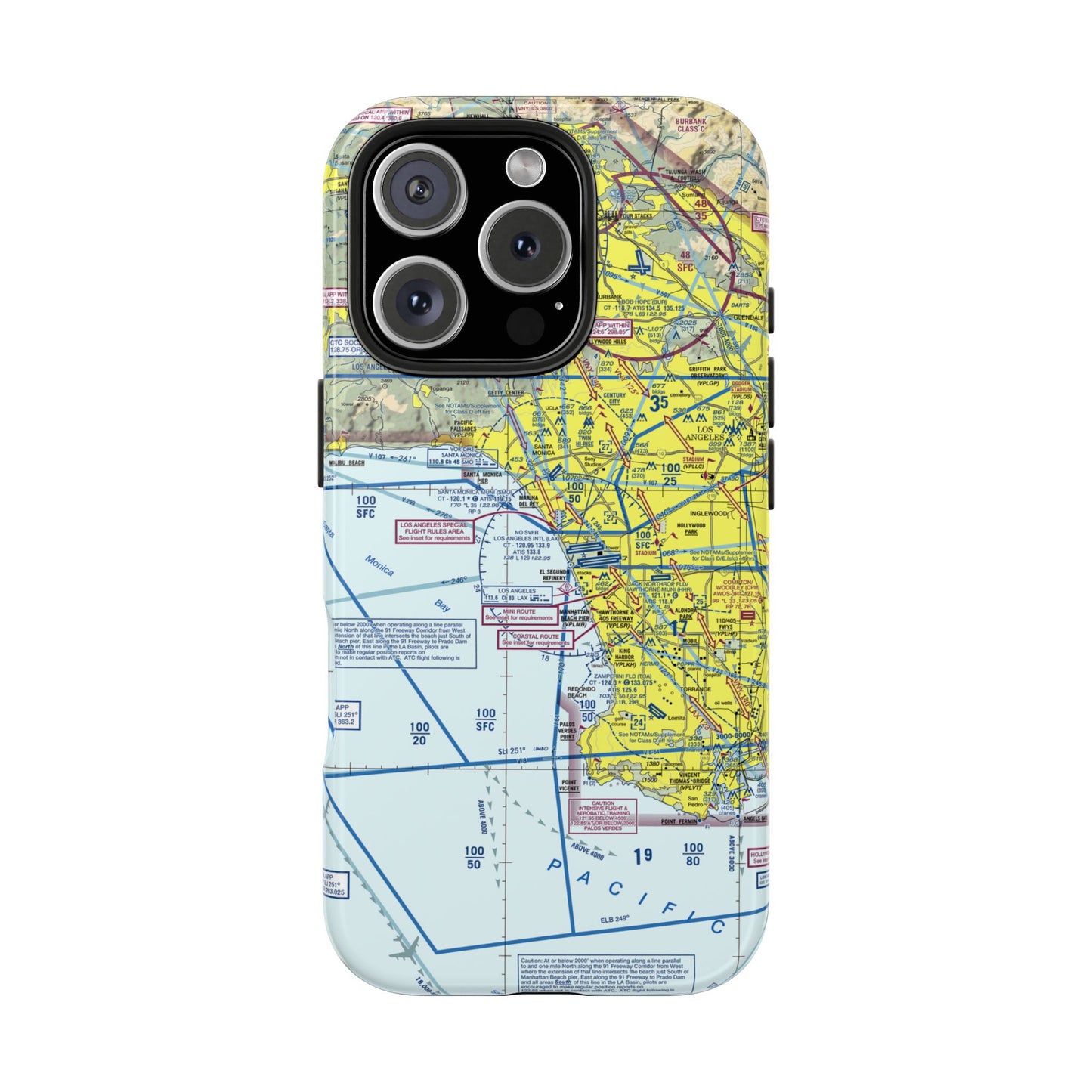 Los Angeles TAC Chart tough phone cases