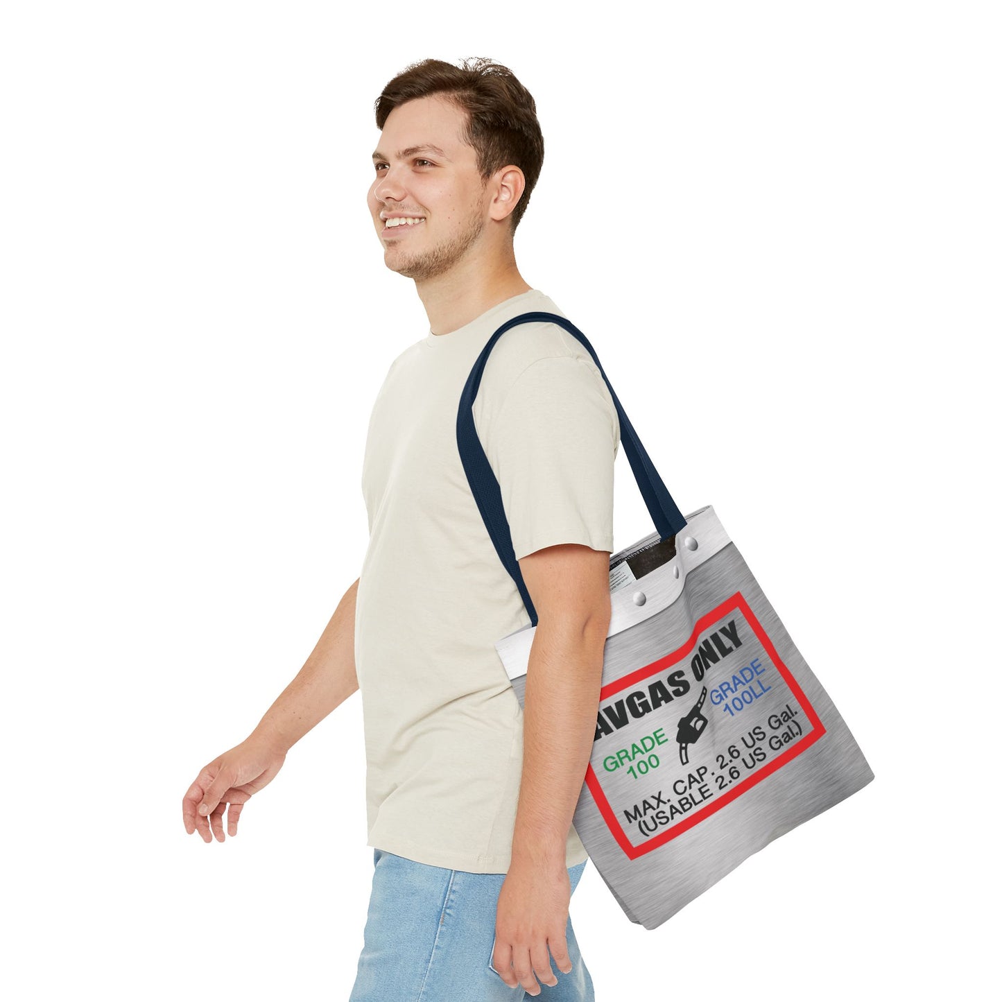 Avgas Only 100LL tote bag
