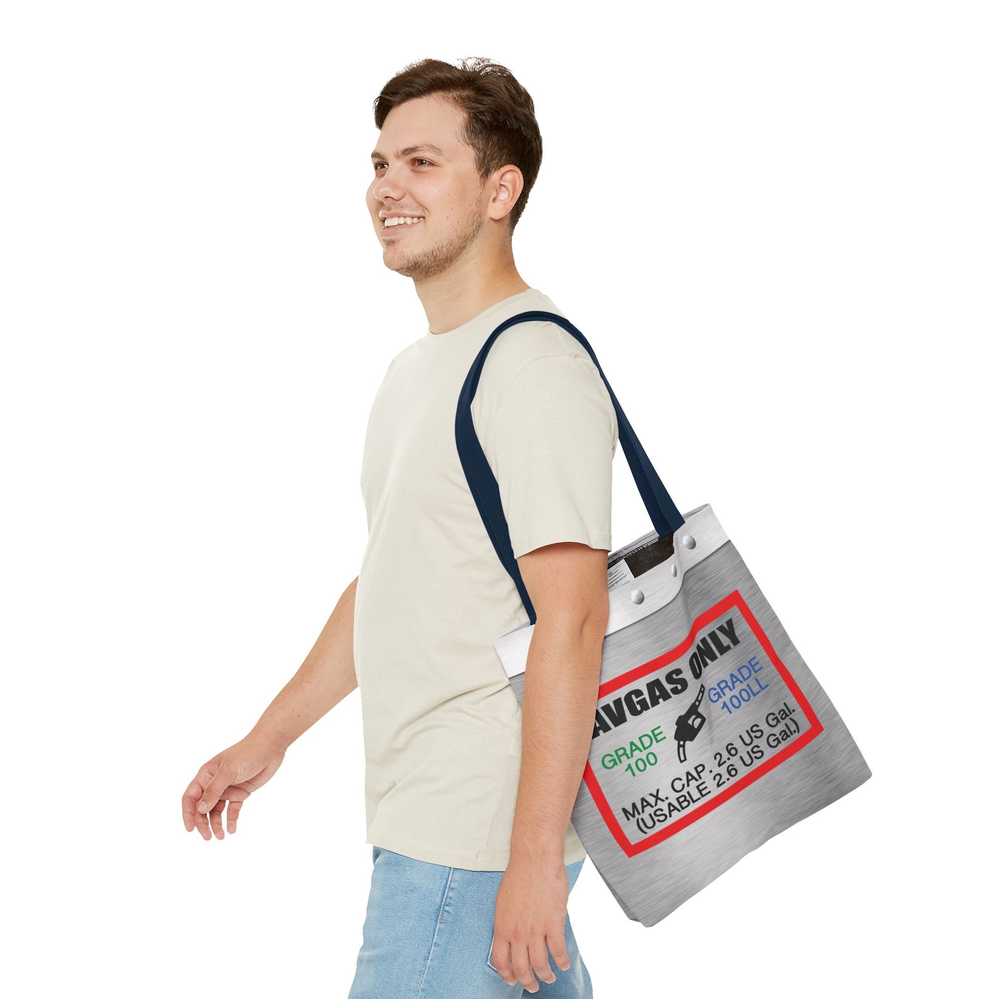 Avgas Only 100LL tote bag
