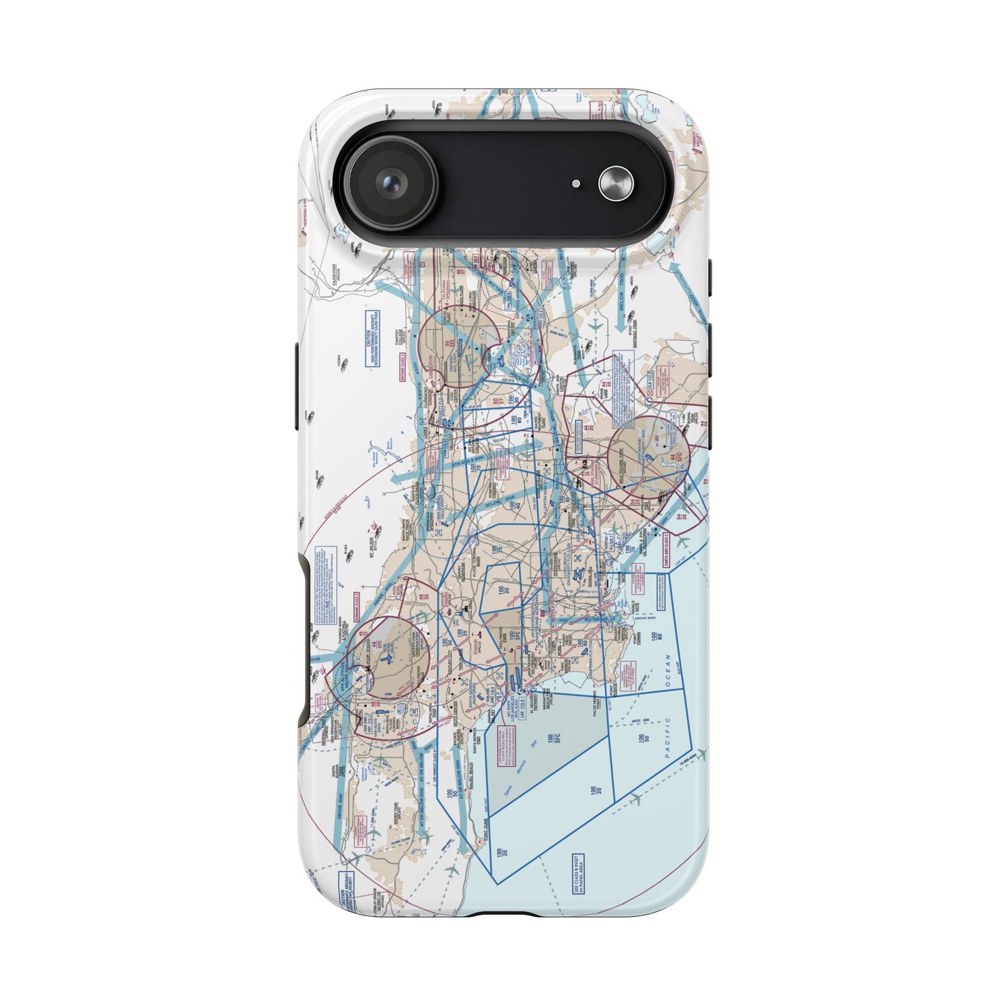 LAX Flyway Chart Tough Phone Cases