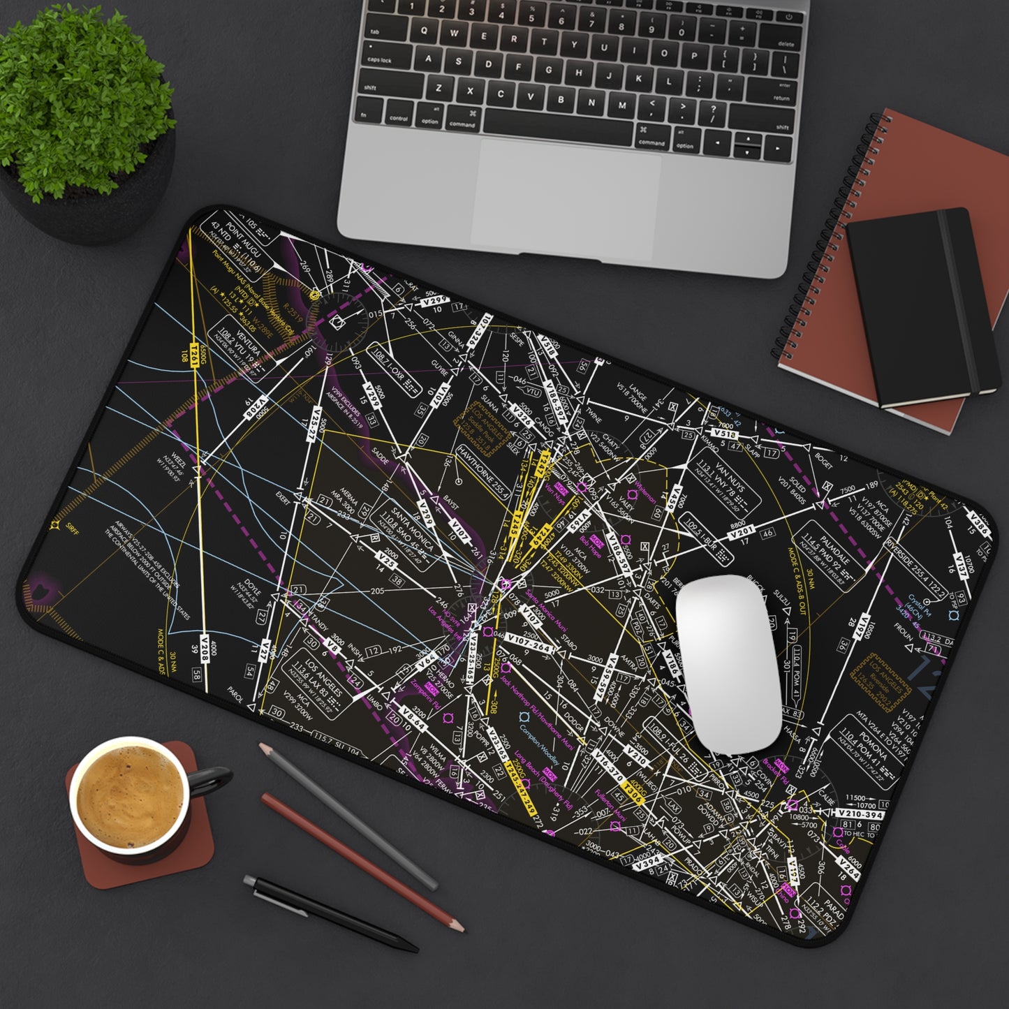 Enroute Low Altitude Chart (ELUS3) desk mat (invert)