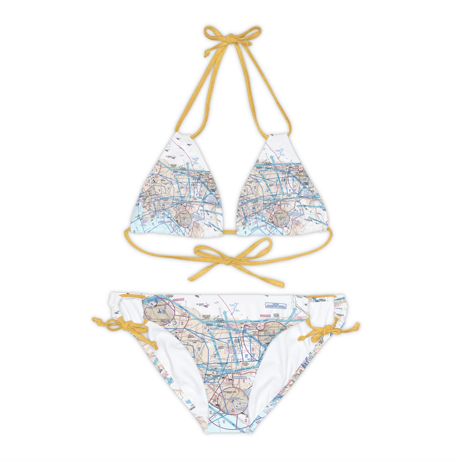 LAX Flyway Chart strappy bikini set