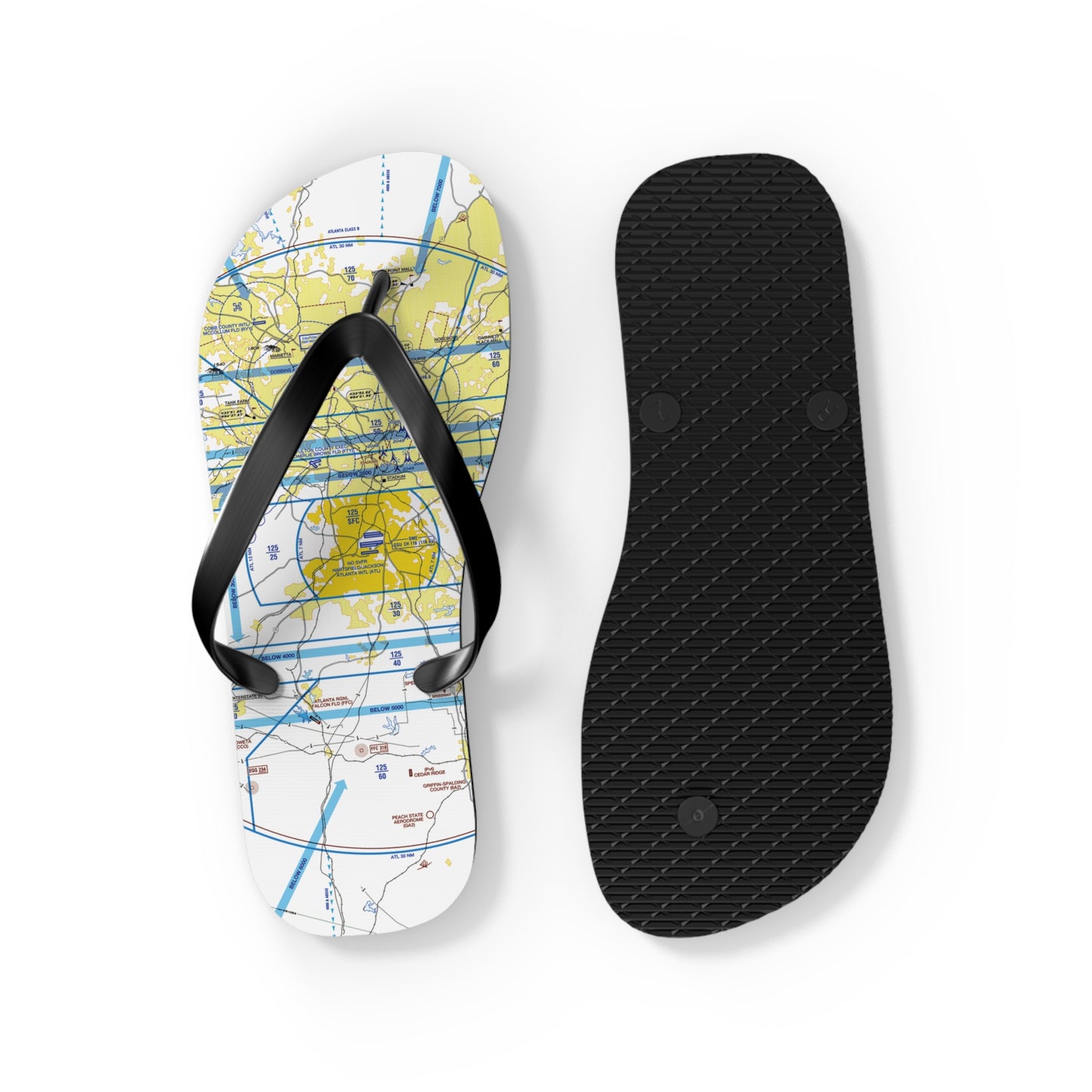 Aeronautical Chart Flip-Flops (ATL)
