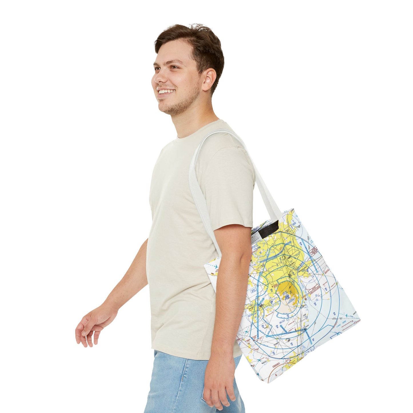 Detroit Flyway Chart tote bag