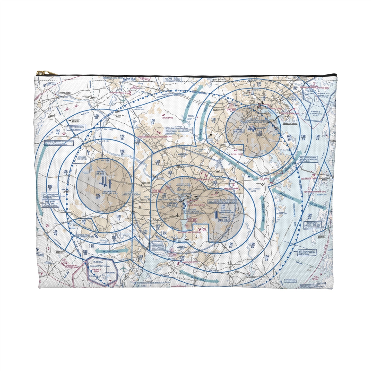 Baltimore Flyway Chart Accessory Pouch
