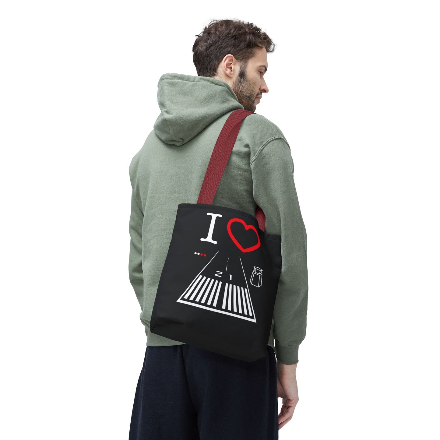 Santa Monica Airport Runway 21 / 3 tote bag (black)
