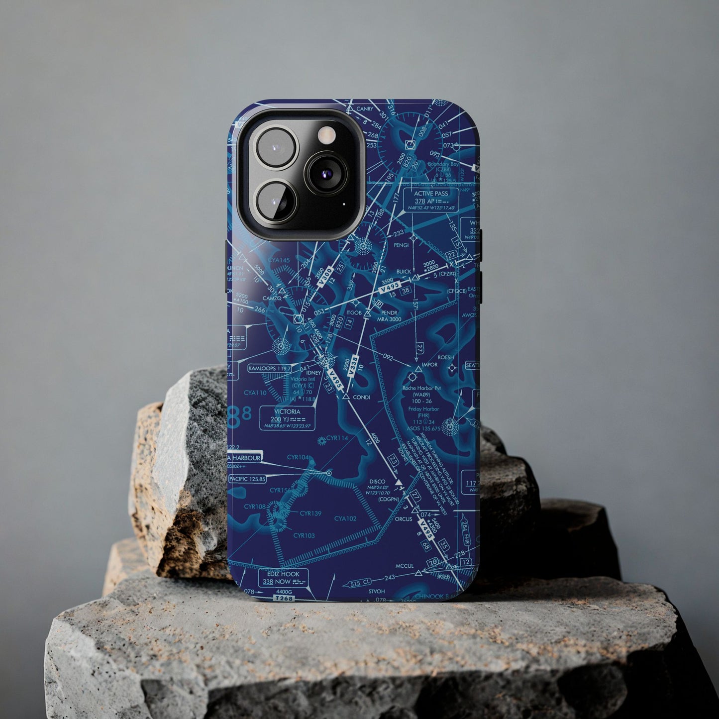 Enroute Low Altitude Chart tough phone cases (ELUS1/blue)