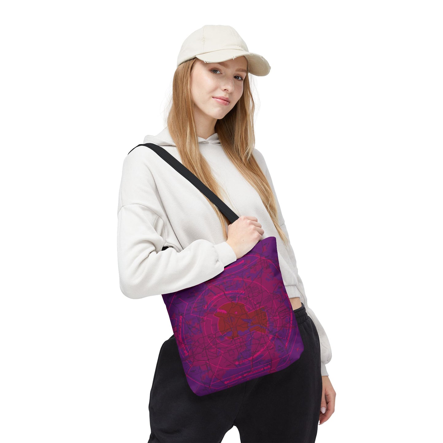 Dallas - Ft. Worth Flyway Chart tote bag (purple)