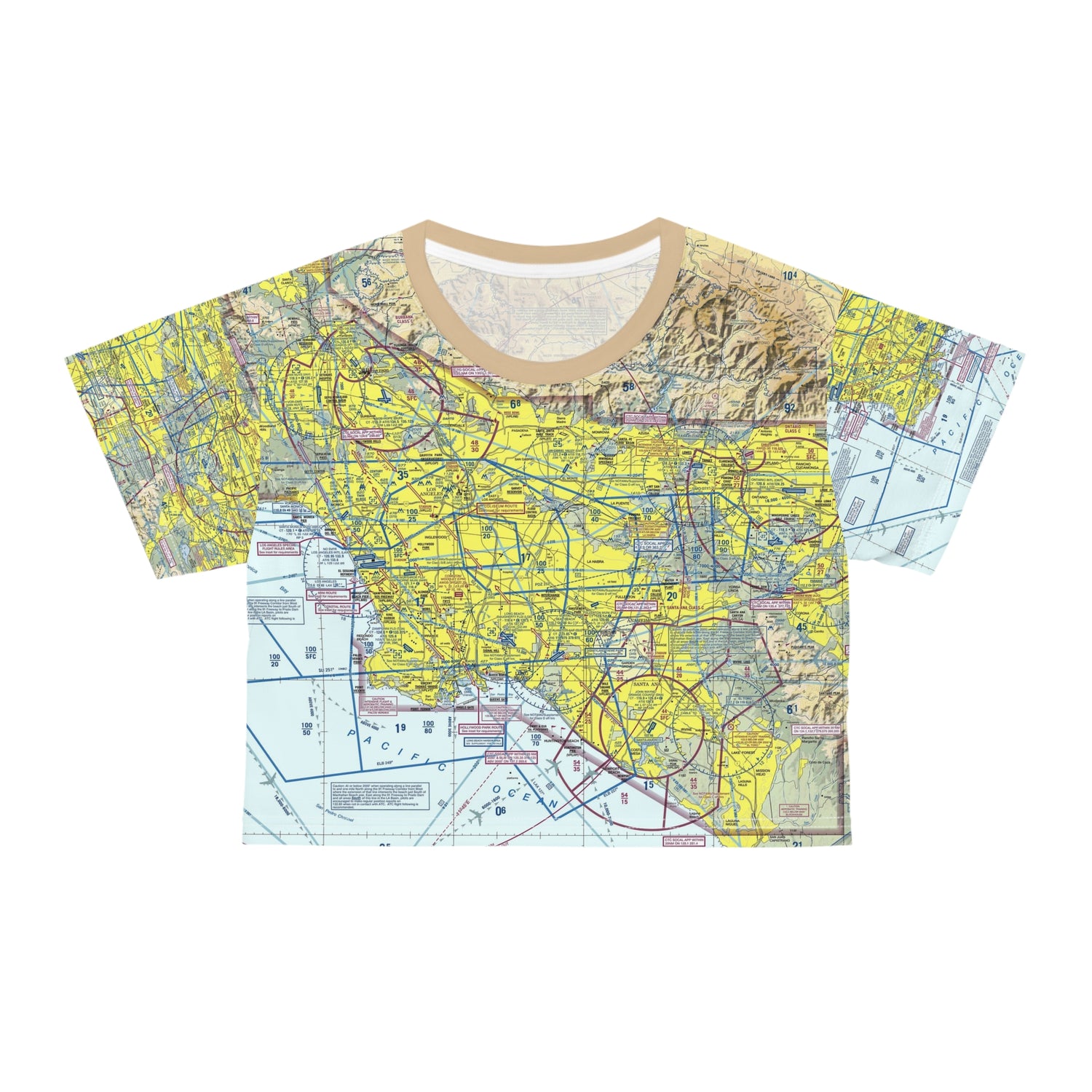 LAX TAC Chart crop tee