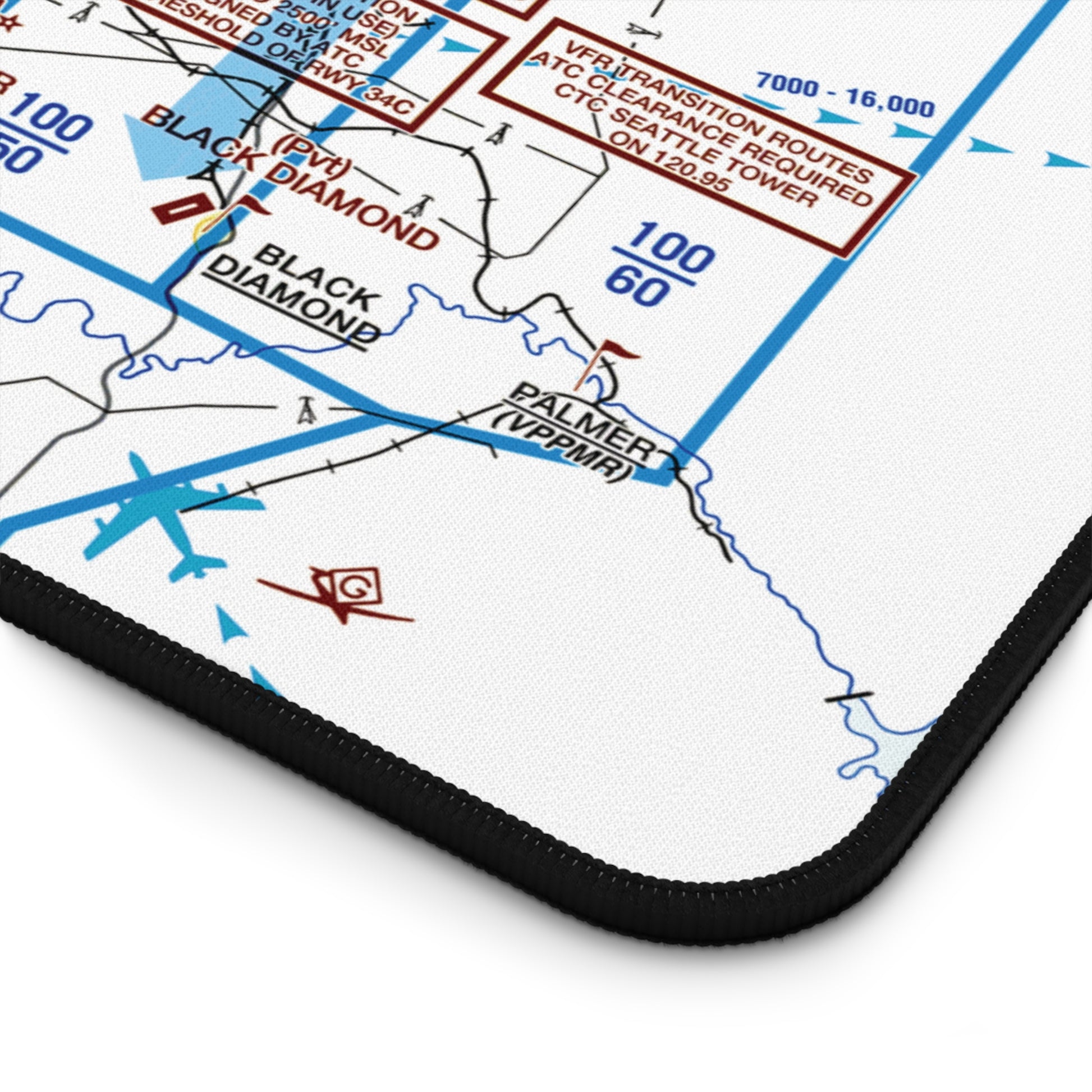 Seattle Flyway Chart desk mat