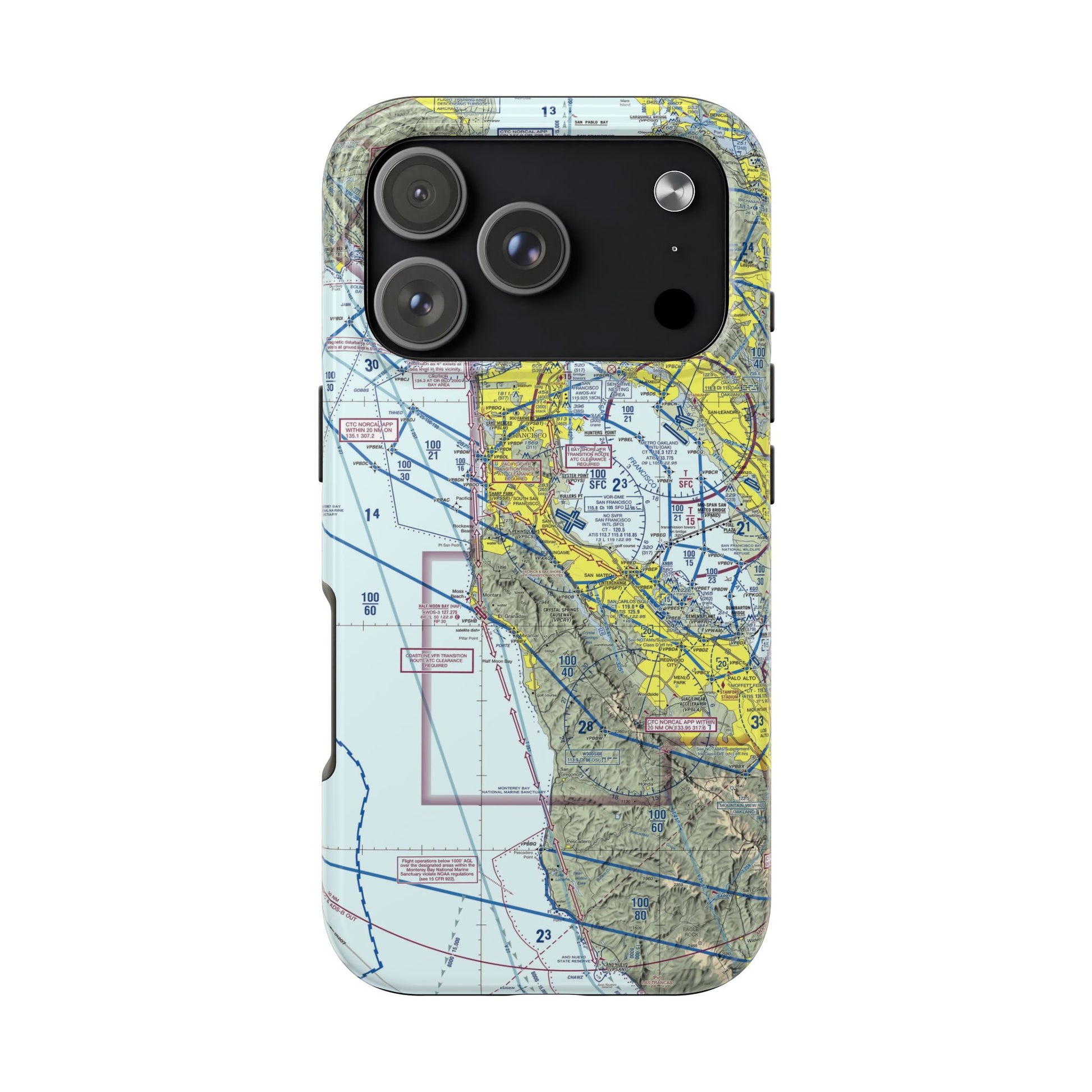 San Francisco TAC Chart tough phone cases