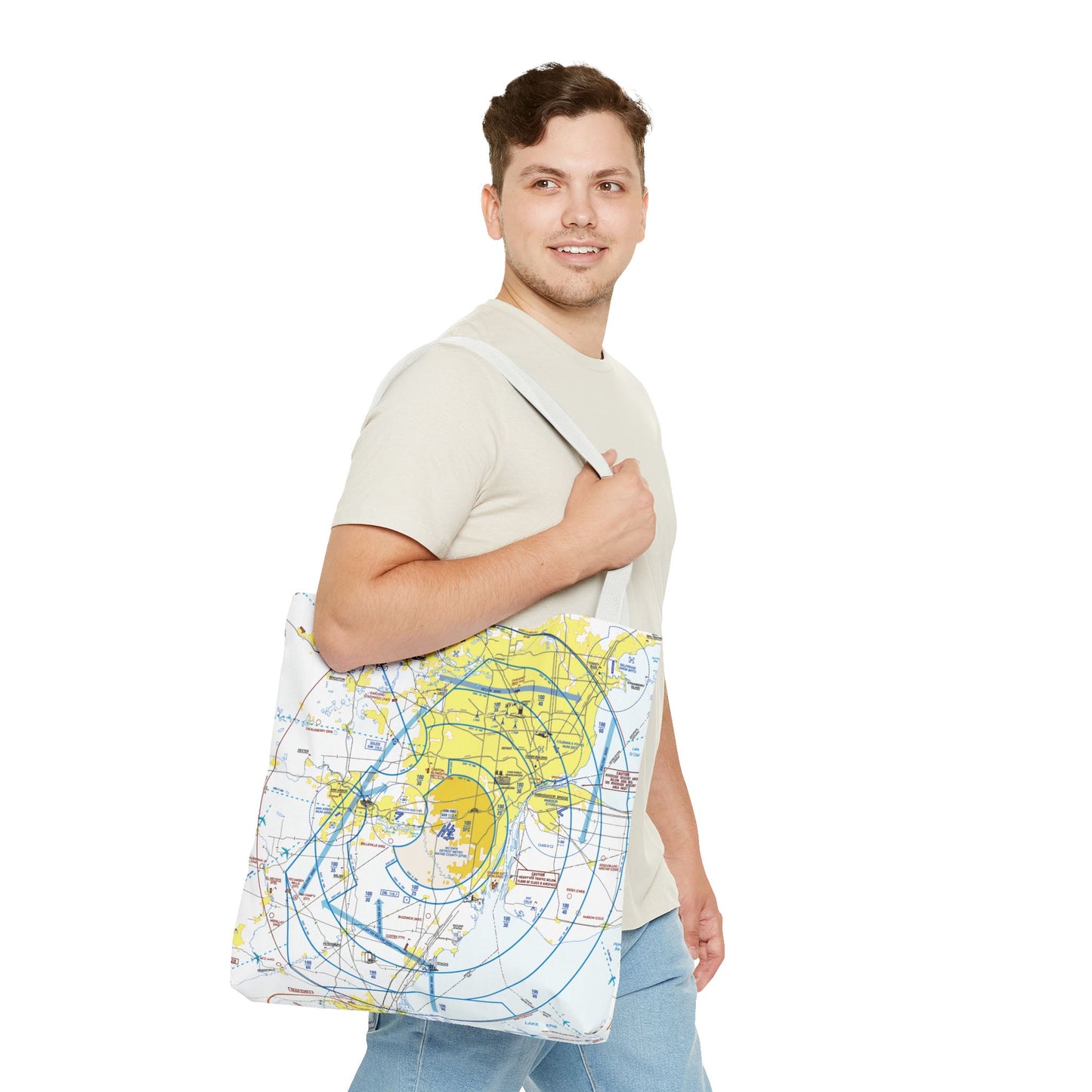 Detroit Flyway Chart tote bag