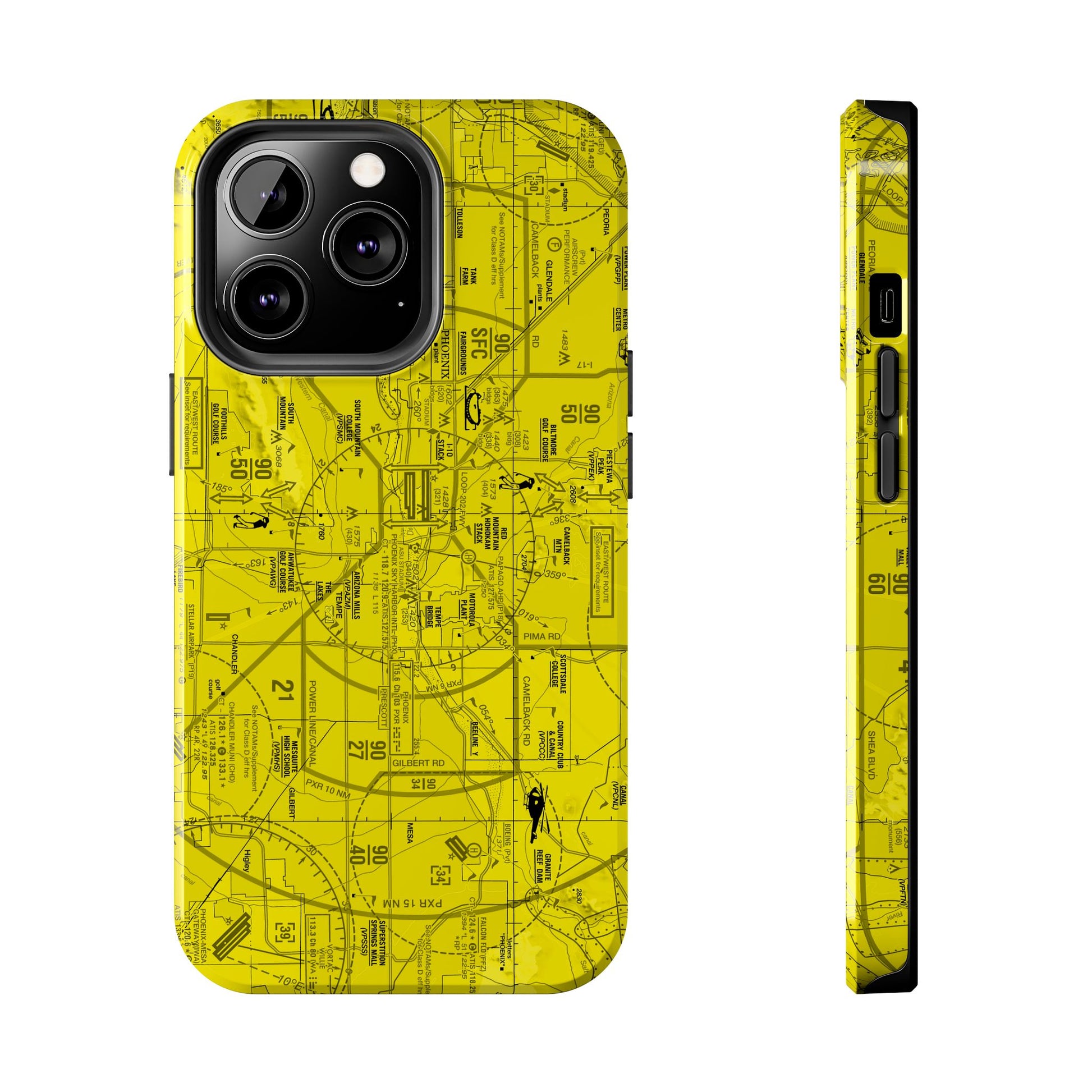 Phoenix TAC Chart tough phone cases (yellow)