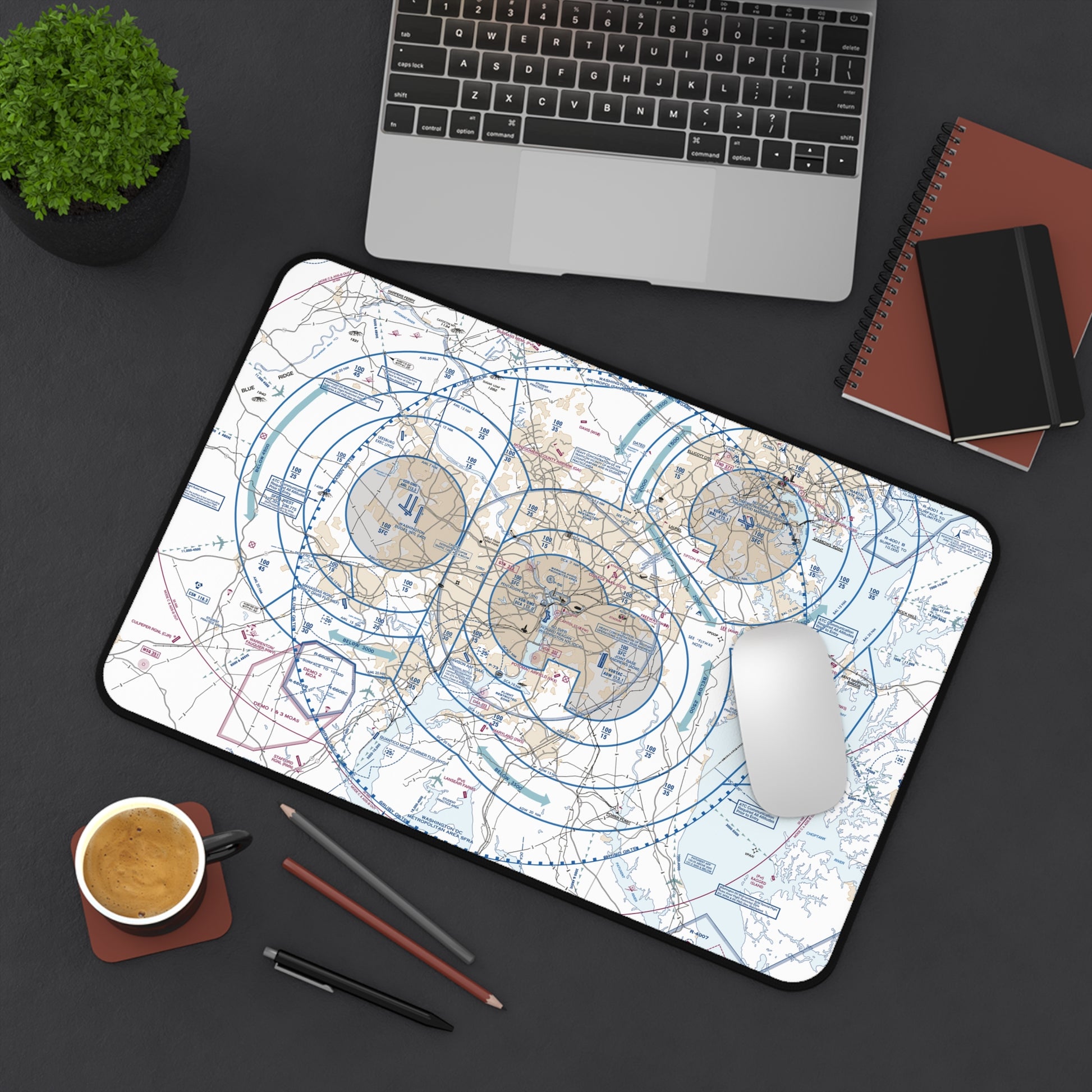 Baltimore-Washington Flyway Chart desk mat