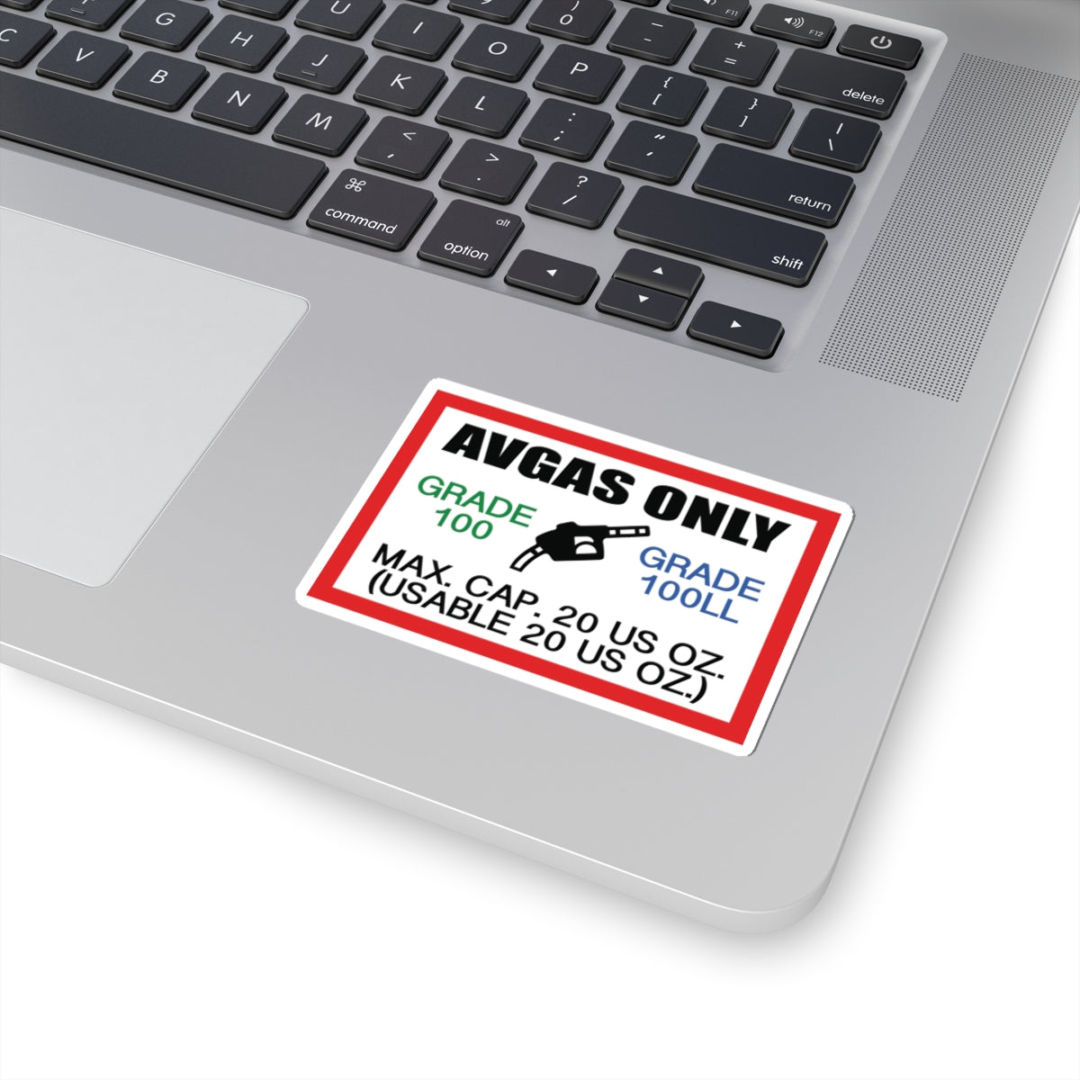 AVGAS 100LL Fuel Only - sticker
