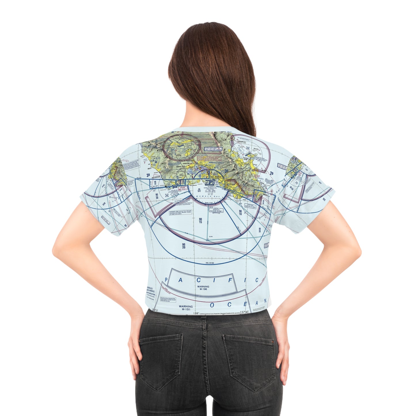 Honolulu Sectional Chart crop tee