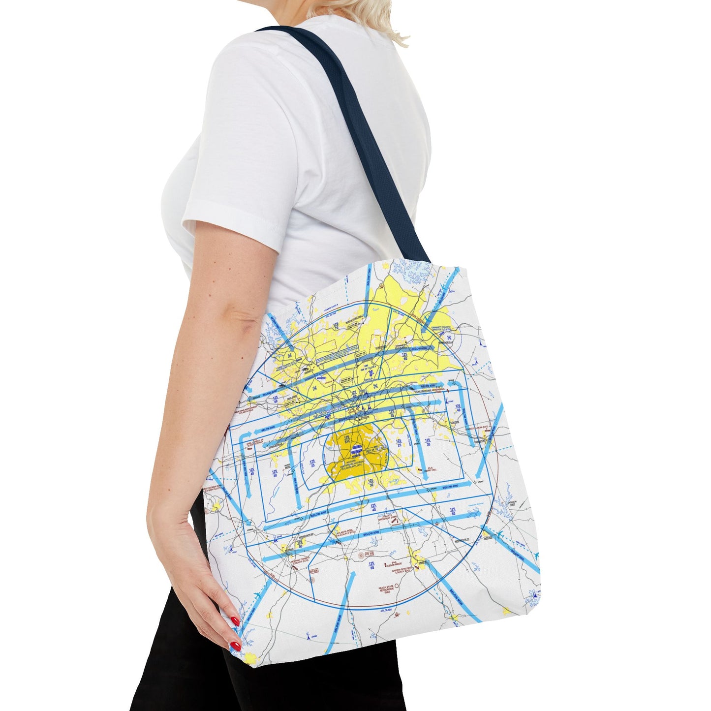 Atlanta Flyway Chart tote bag