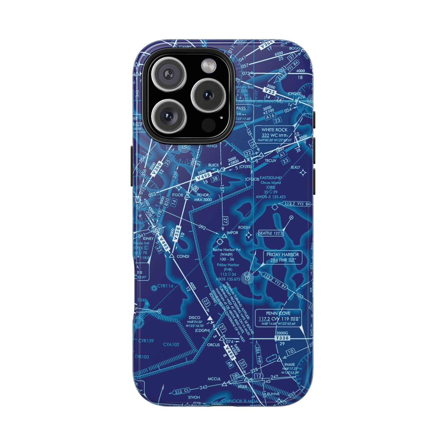 Enroute Low Altitude Chart tough phone cases (ELUS1/blue)