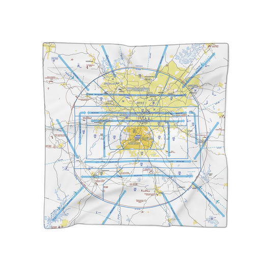 Atlanta Flyway Chart poly scarf