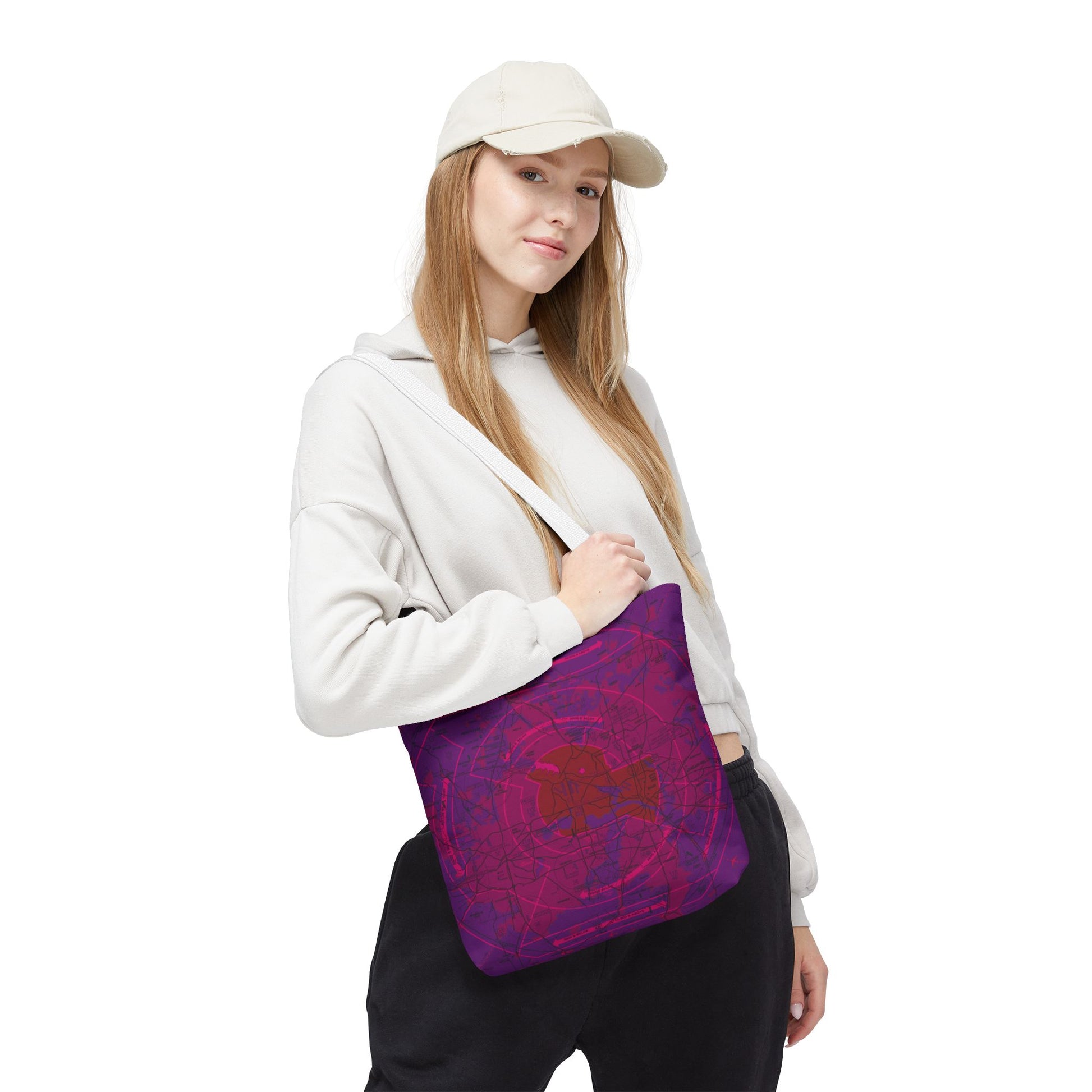 Dallas - Ft. Worth Flyway Chart tote bag (purple)