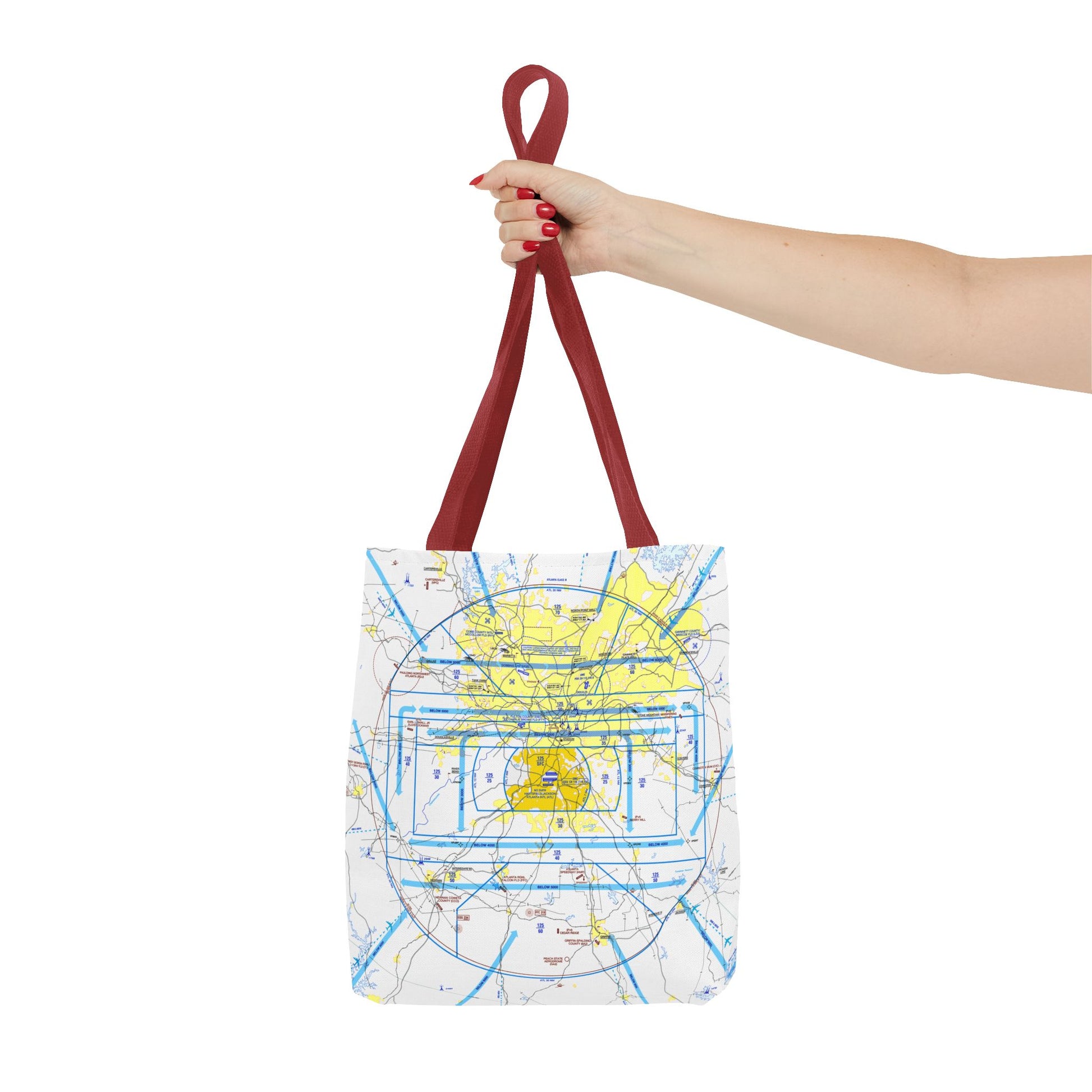 Atlanta Flyway Chart tote bag