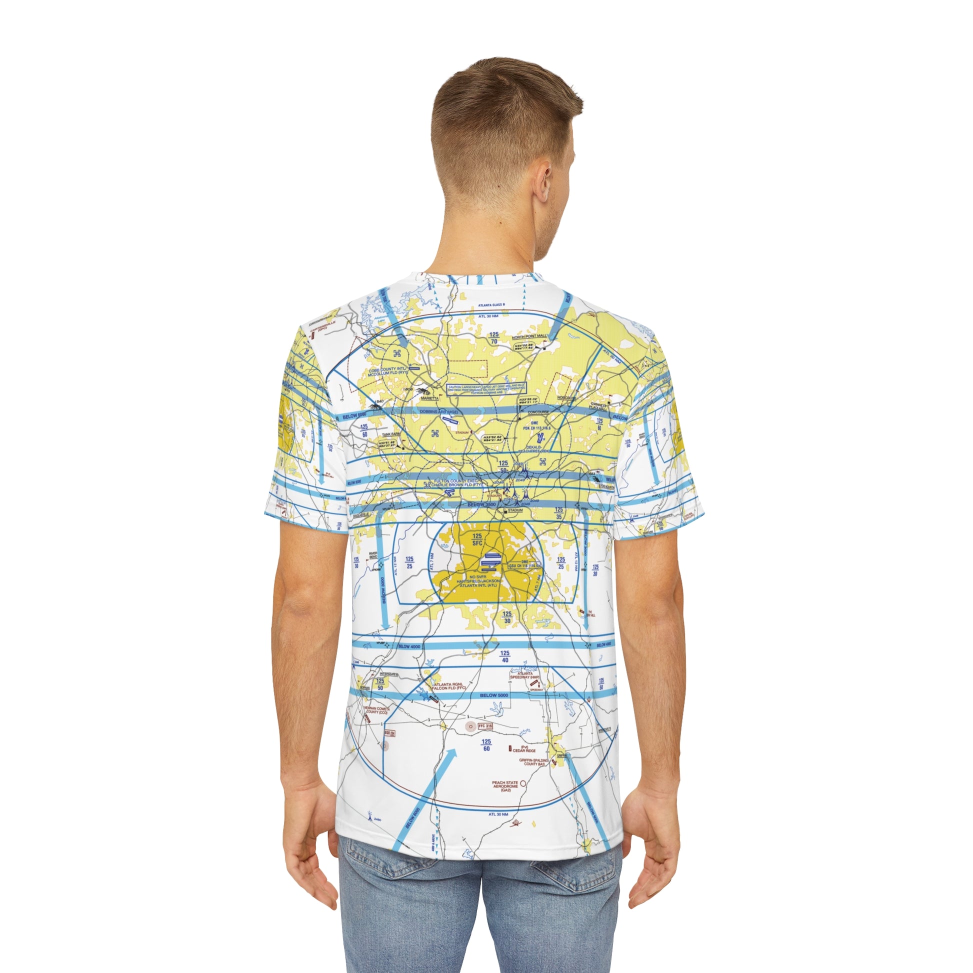 Atlanta Flyway Chart men's polyester shirt