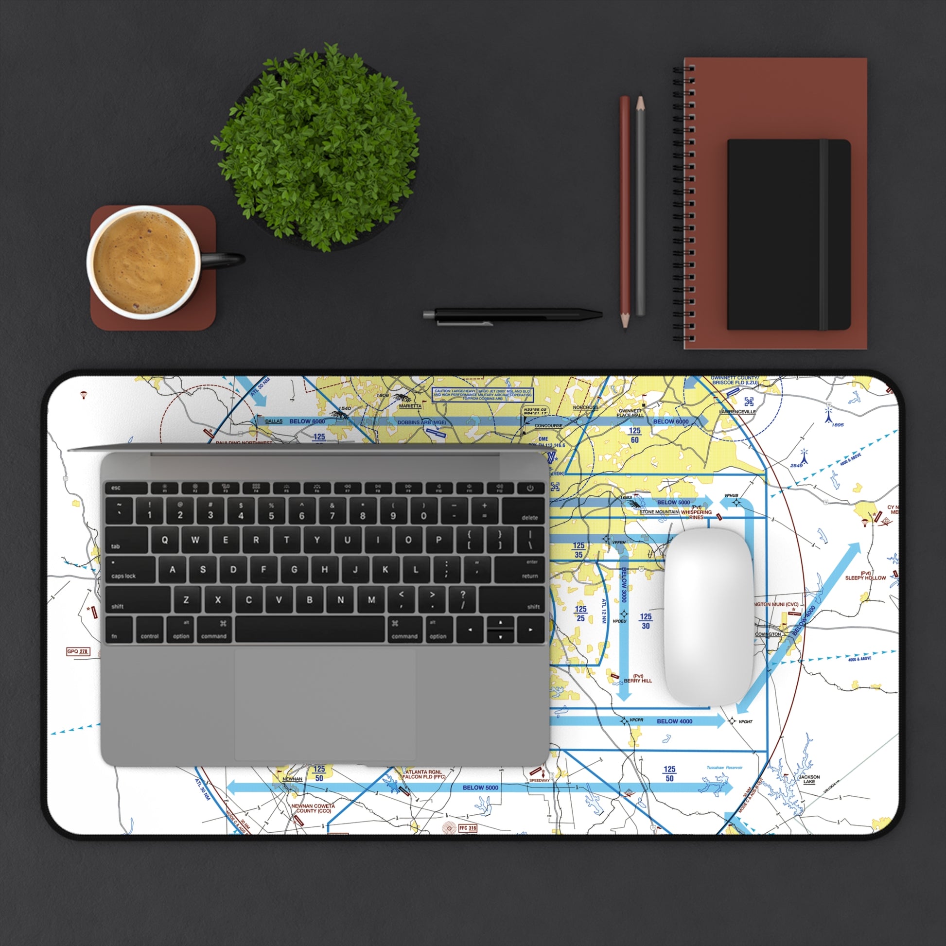 Atlanta Flyway Chart desk mat