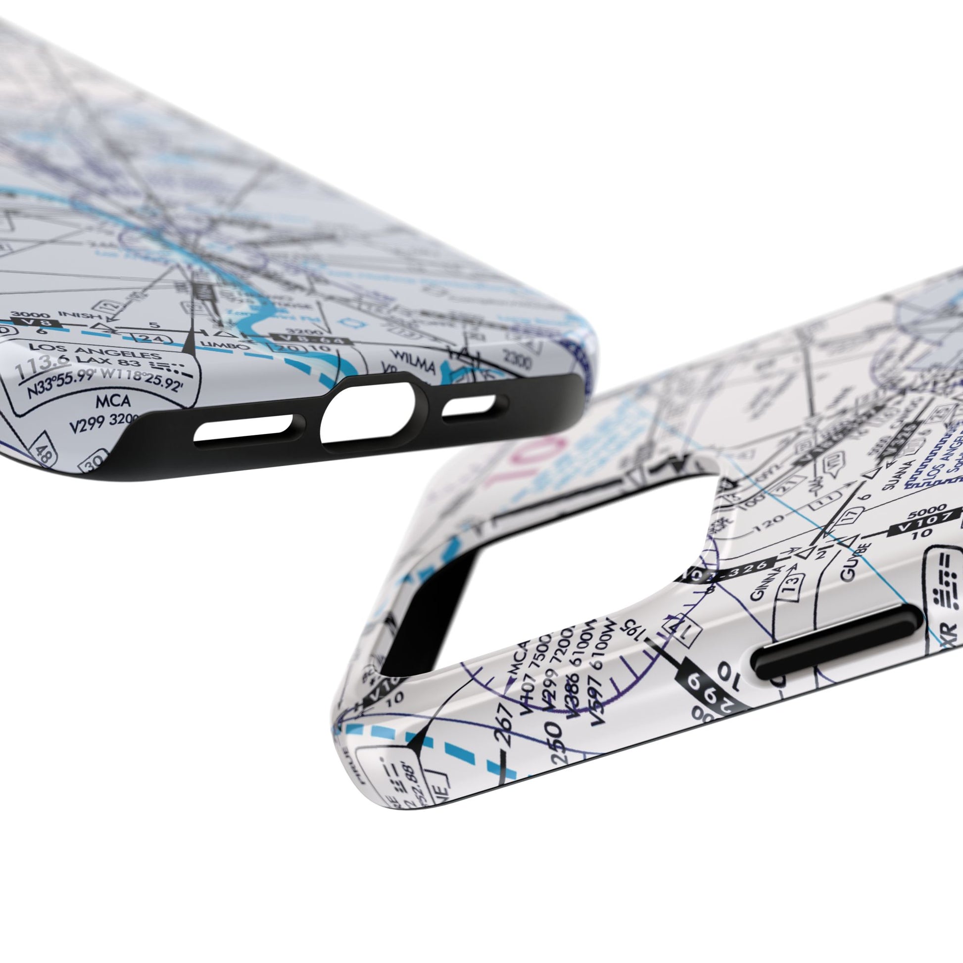 Enroute Low Altitude Chart tough phone cases (ELUS3/white)