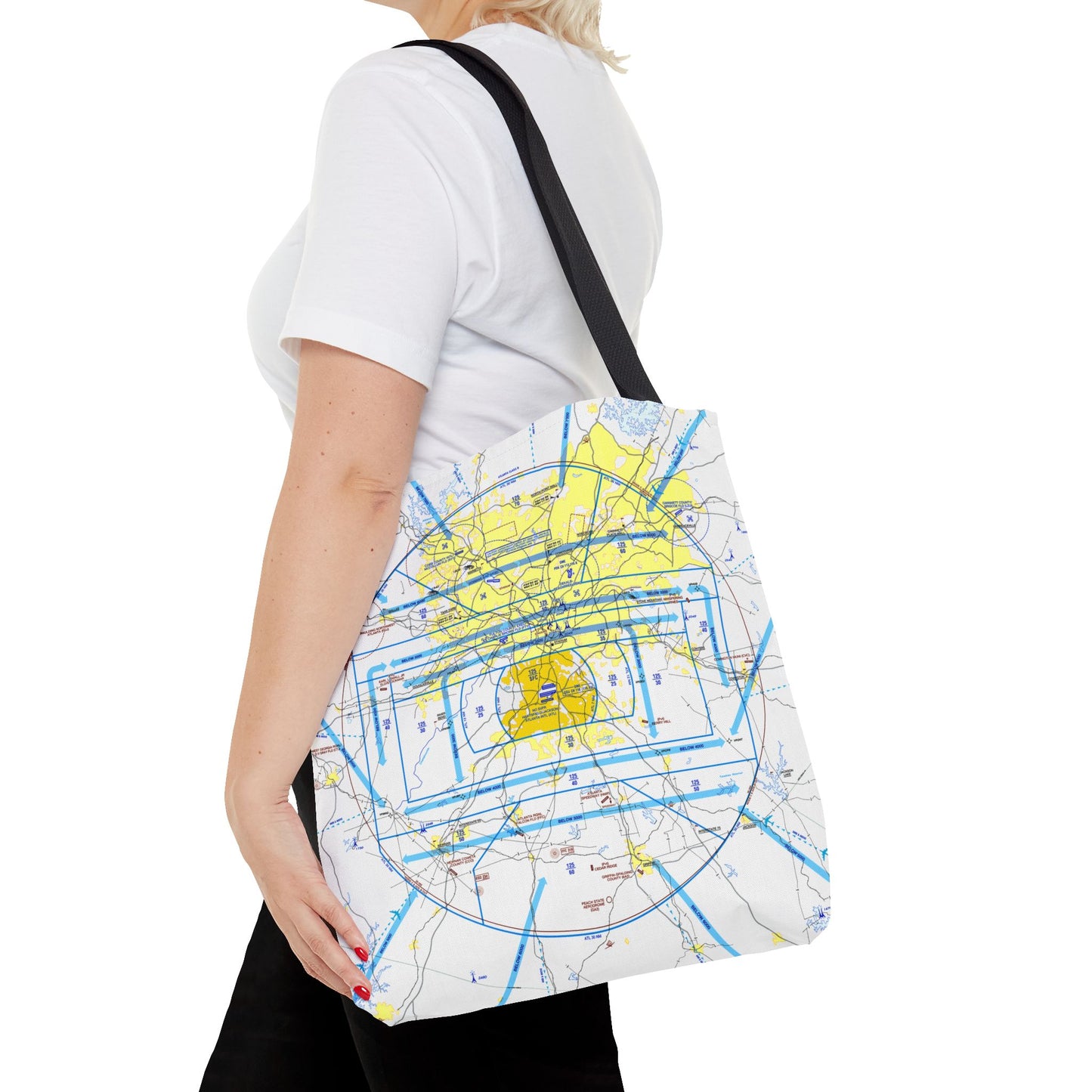 Atlanta Flyway Chart tote bag