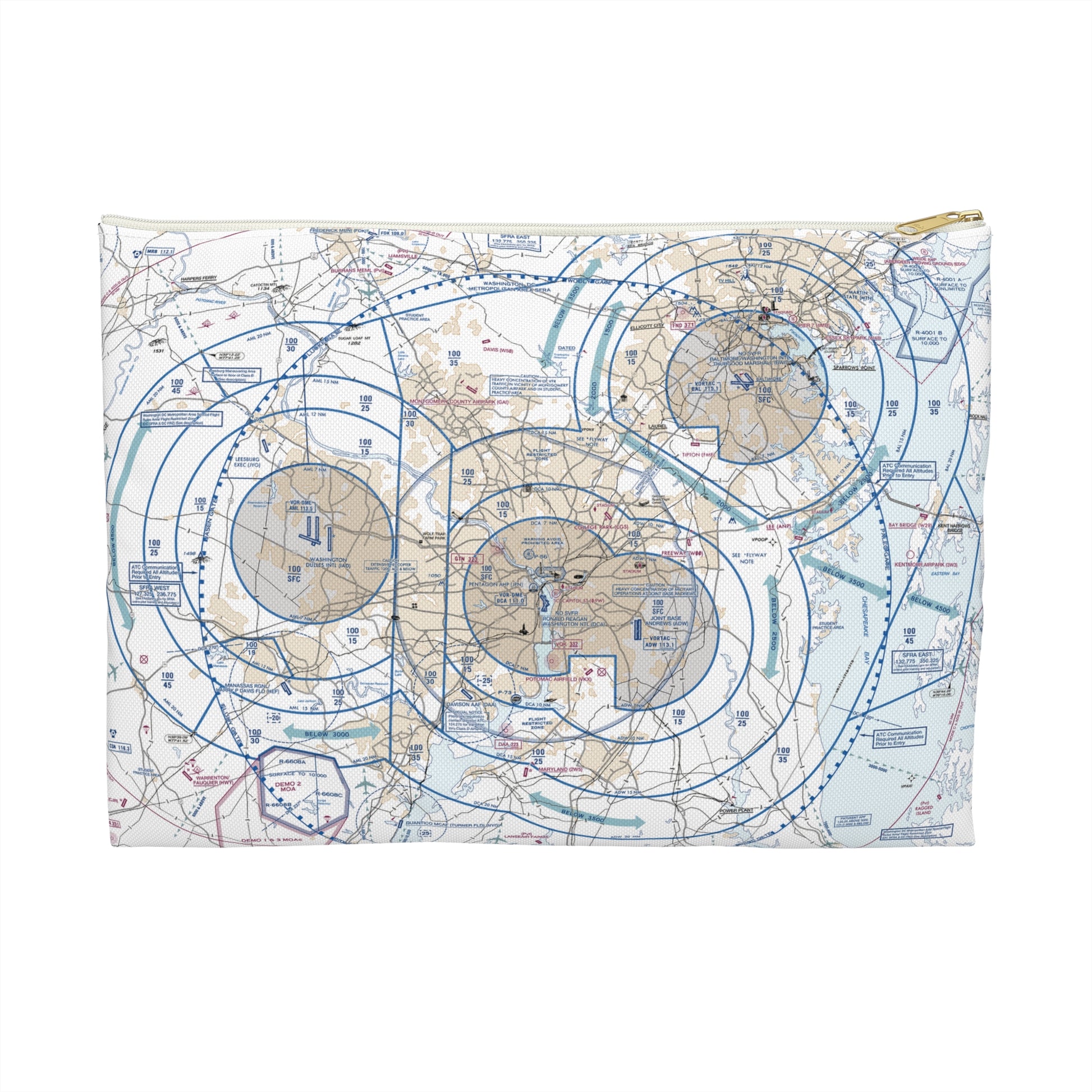 Baltimore Flyway Chart Accessory Pouch