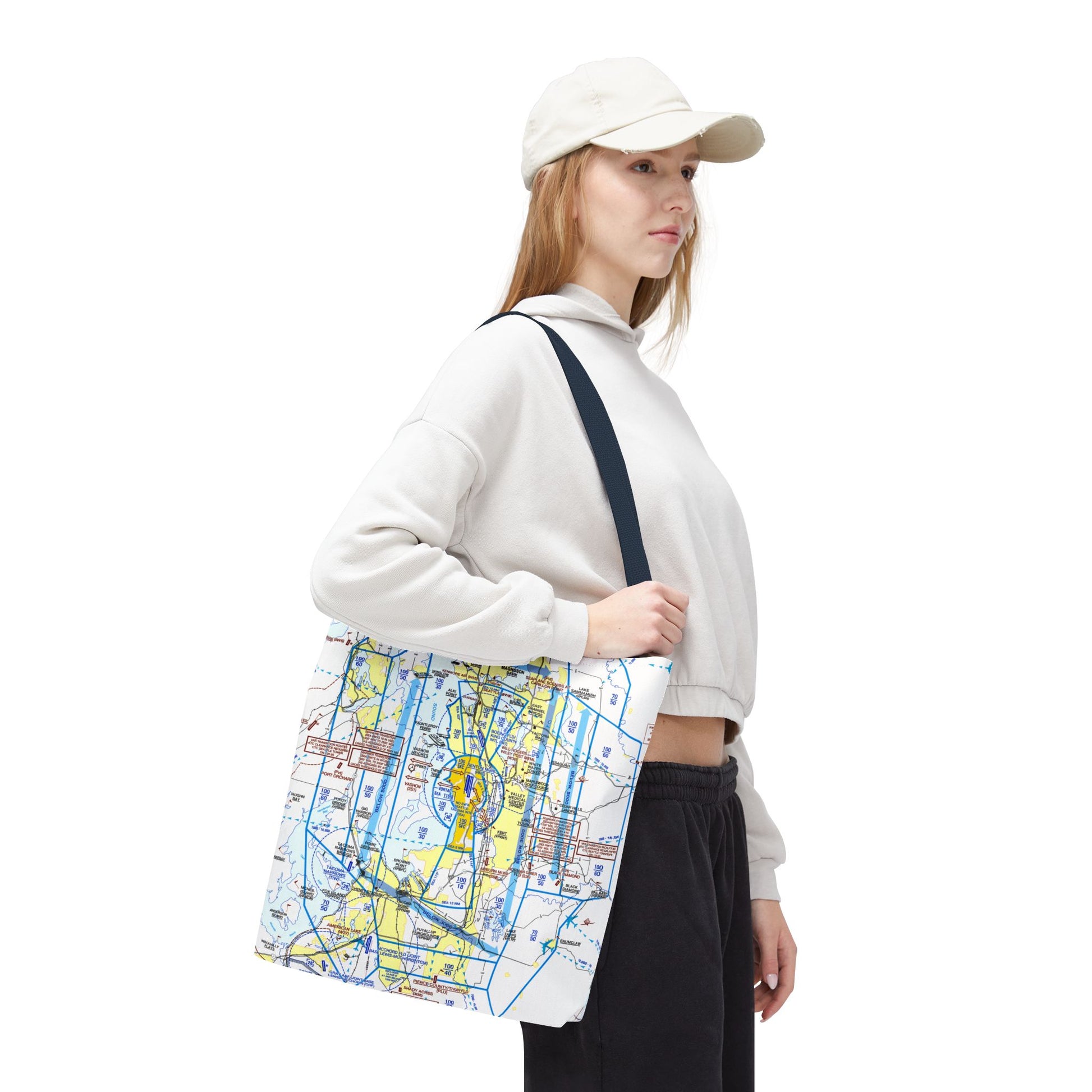 Seattle Flyway Chart tote bag