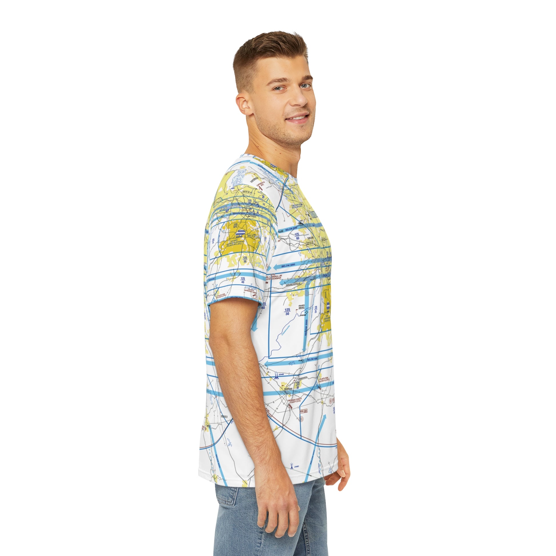 Atlanta Flyway Chart men's polyester shirt