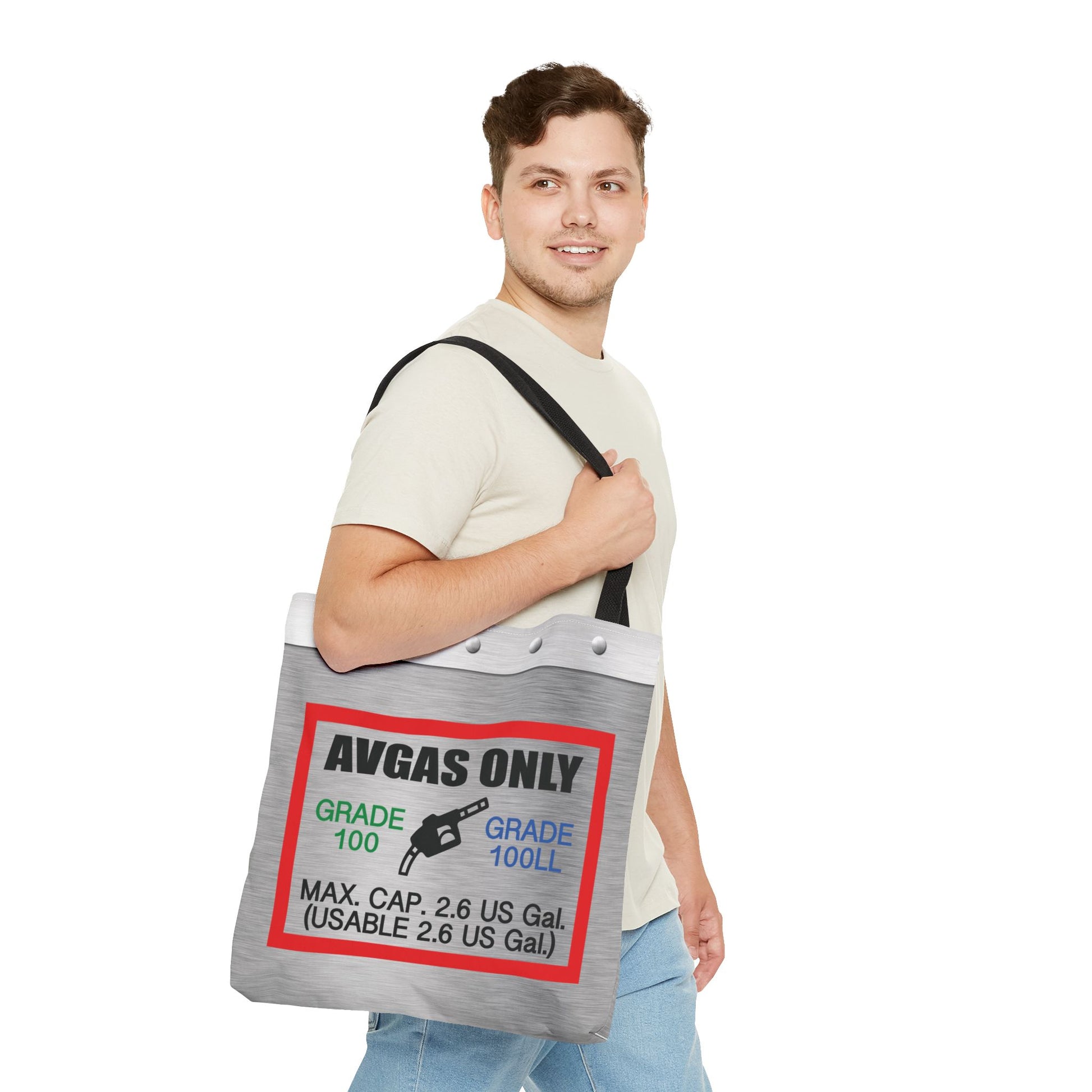 Avgas Only 100LL tote bag