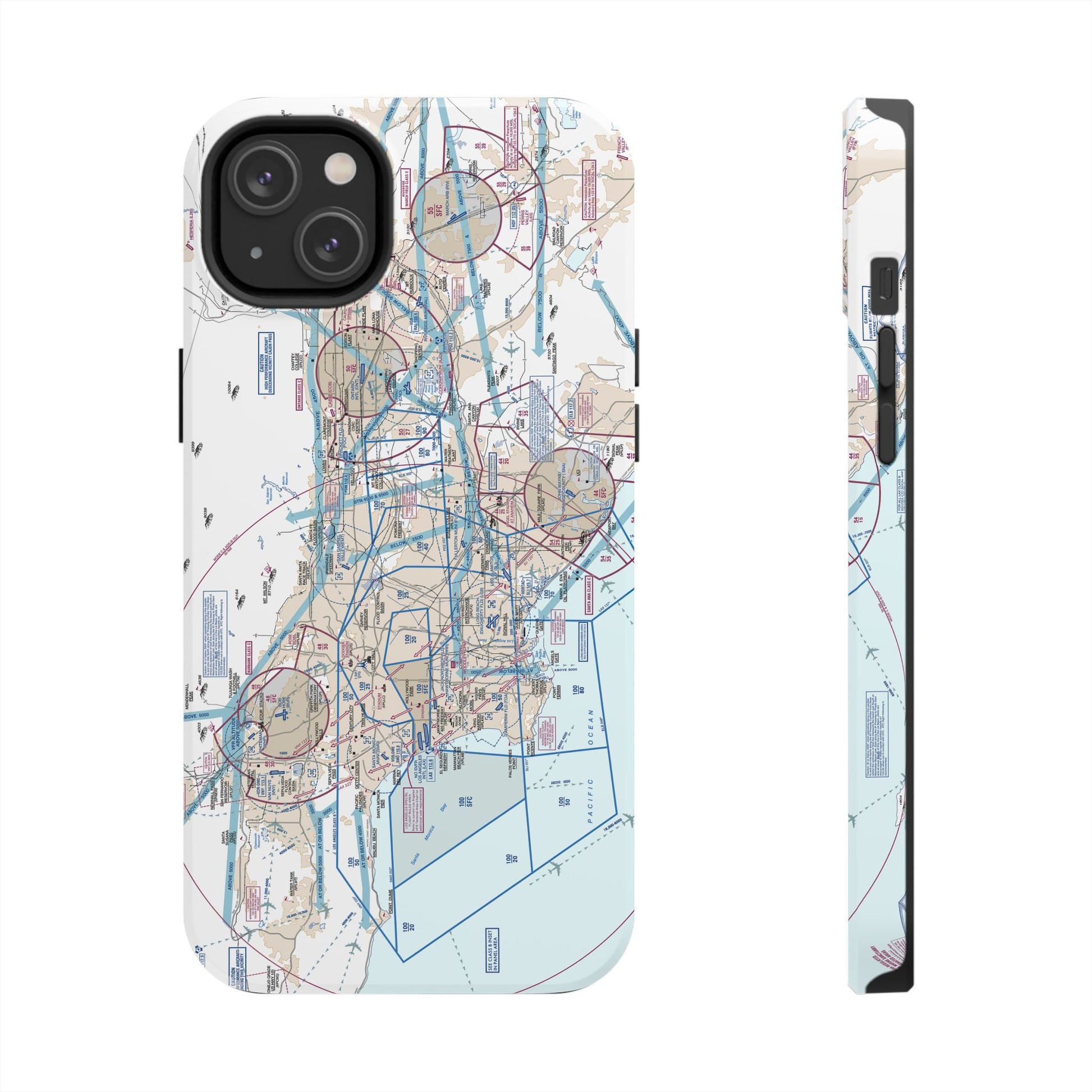 LAX Flyway Chart Tough Phone Cases