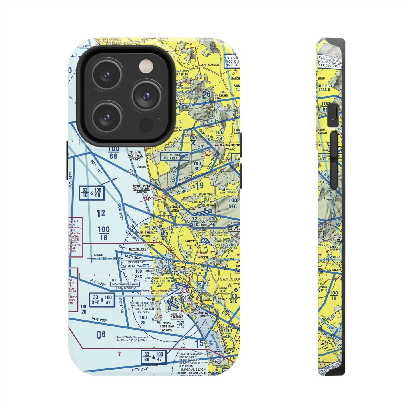 San Diego TAC Chart tough phone cases