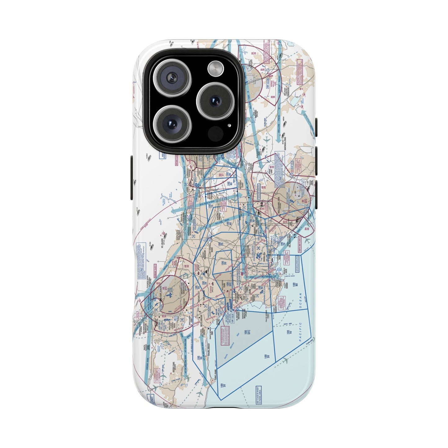 LAX Flyway Chart Tough Phone Cases