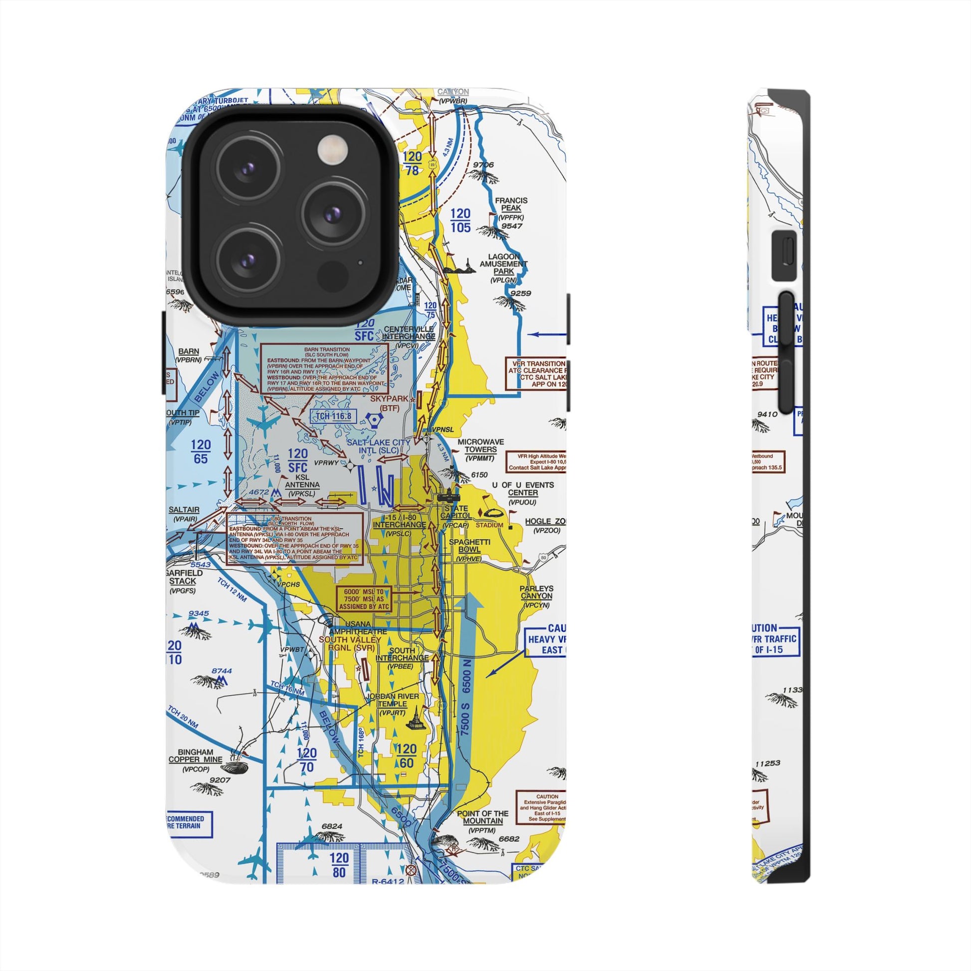 Salt Lake City Flyway Chart tough phone cases