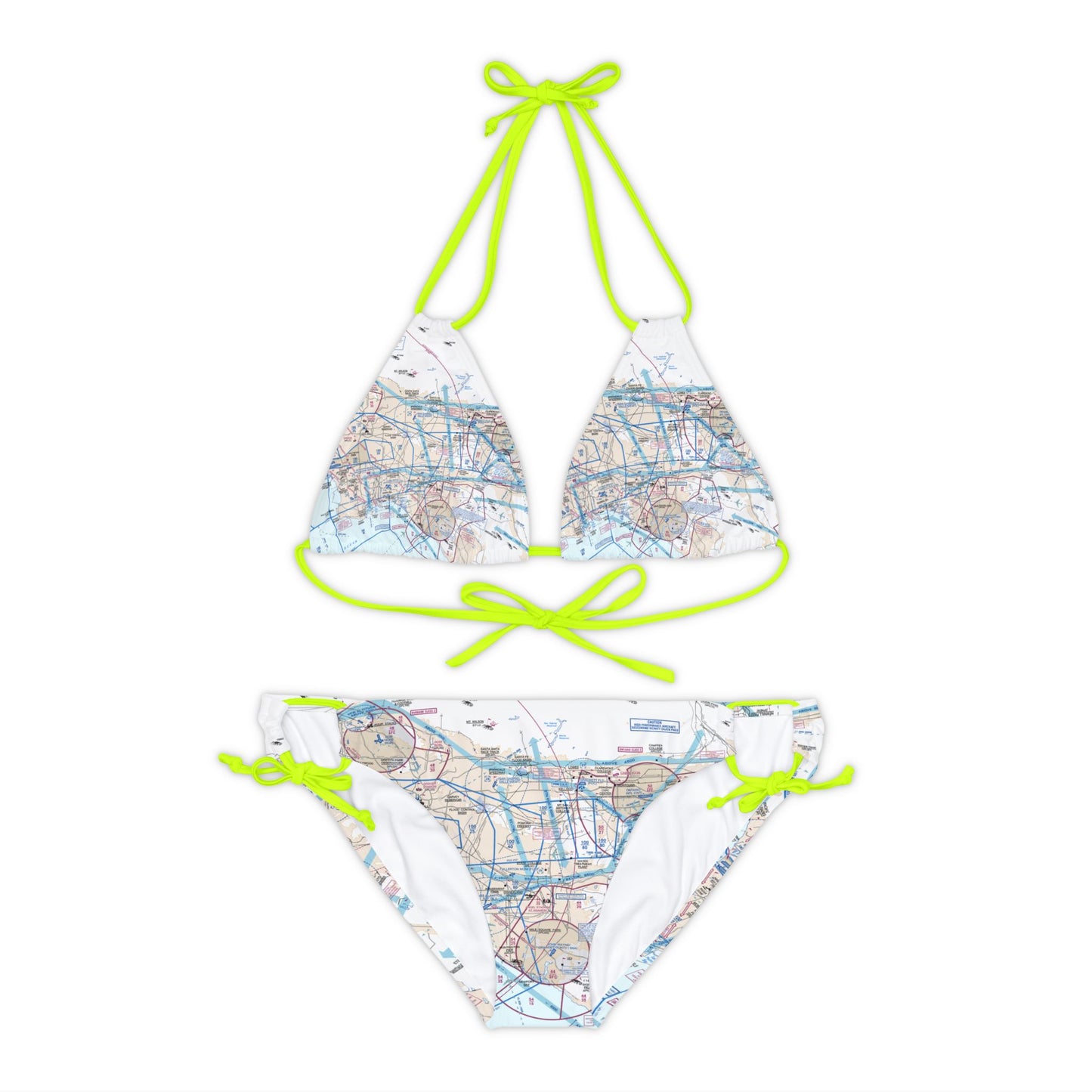 LAX Flyway Chart strappy bikini set